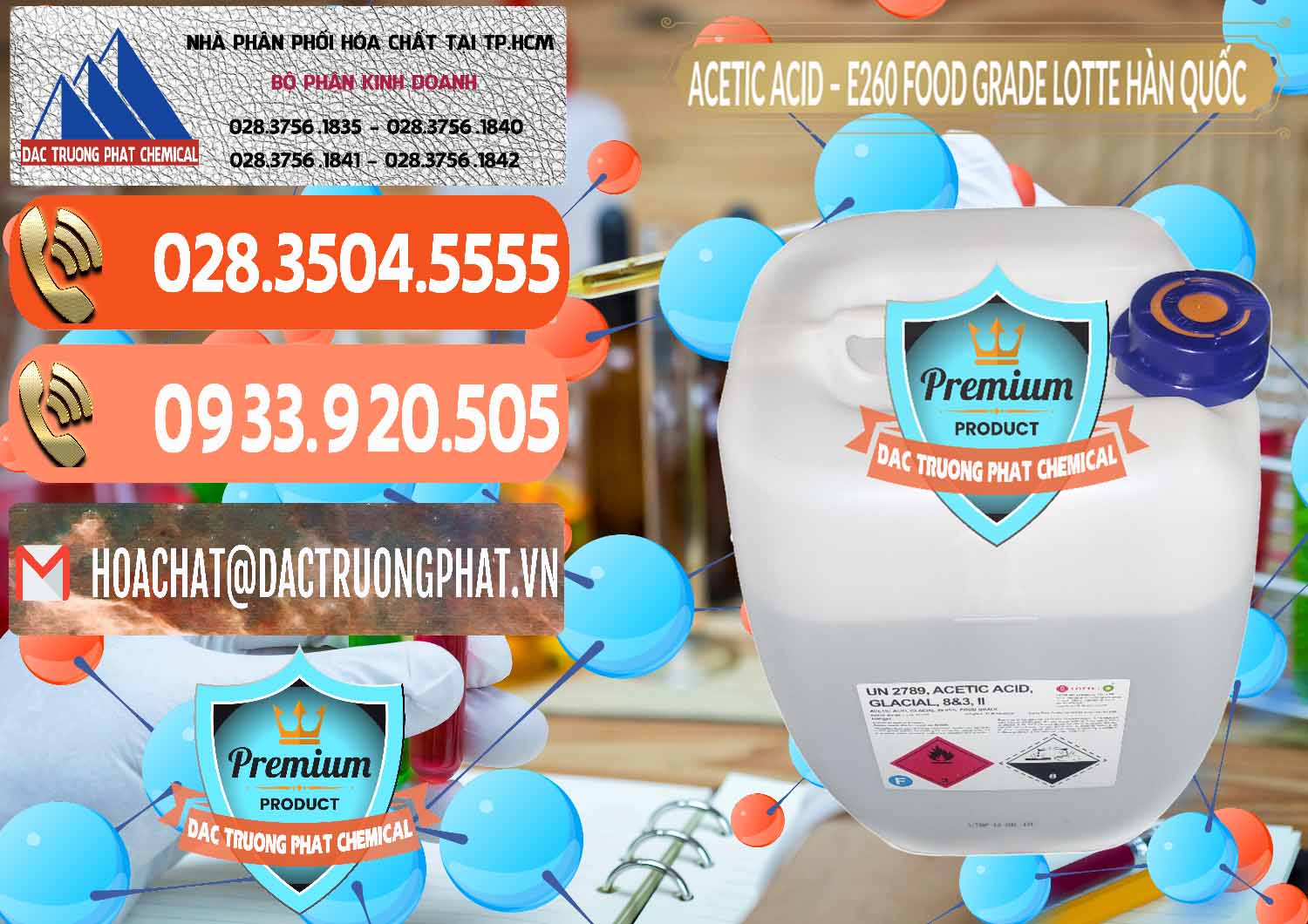Bán Acetic Acid – Axit Acetic E260 Food Grade Hàn Quốc Lotte Korea - 0003 - Nơi cung cấp & bán hóa chất tại TP.HCM - hoachatmientay.com