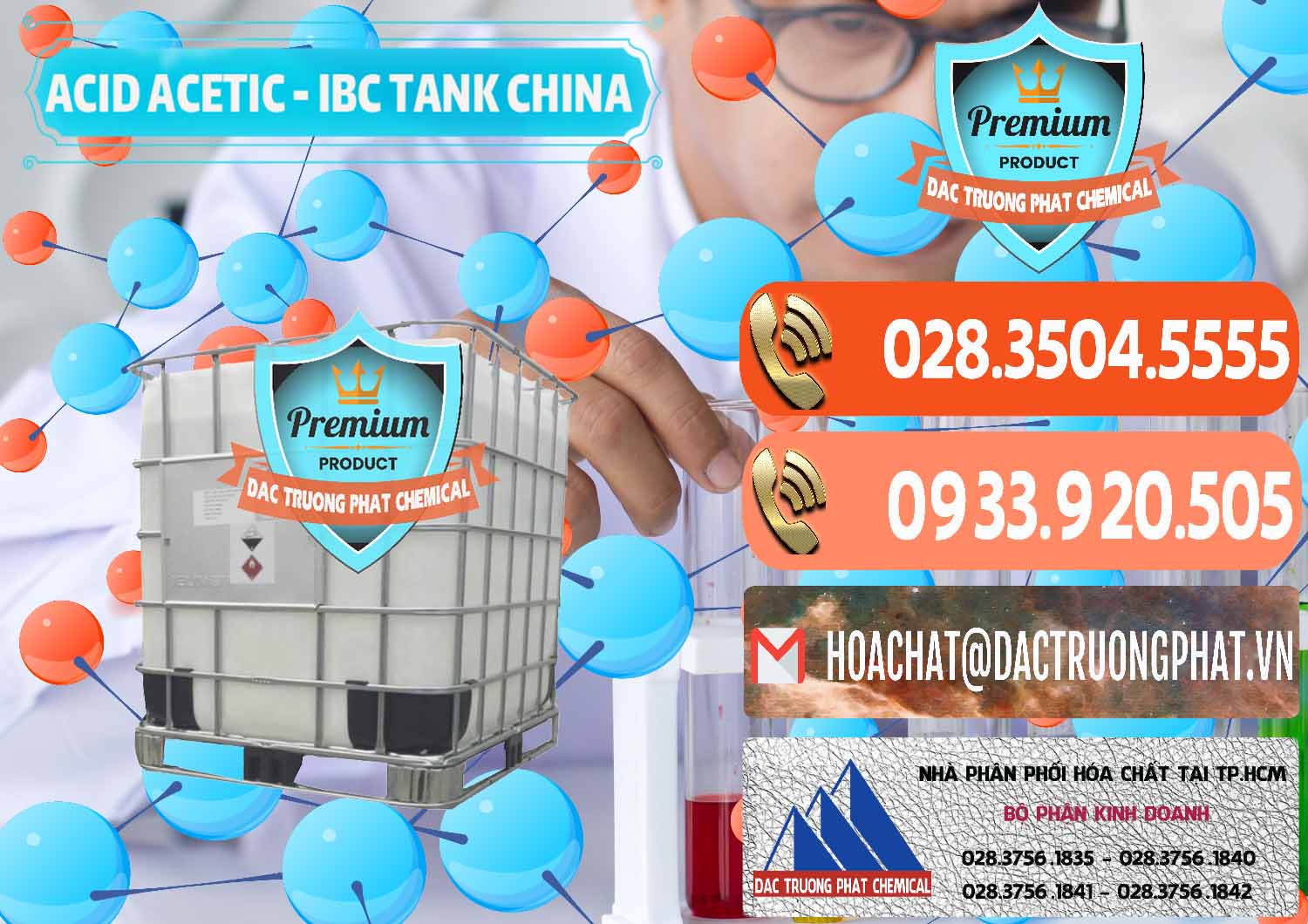 Đơn vị chuyên bán và cung ứng Acetic Acid – Axit Acetic Tank Bồn IBC Trung Quốc China - 0443 - Cty chuyên cung cấp ( kinh doanh ) hóa chất tại TP.HCM - hoachatmientay.com