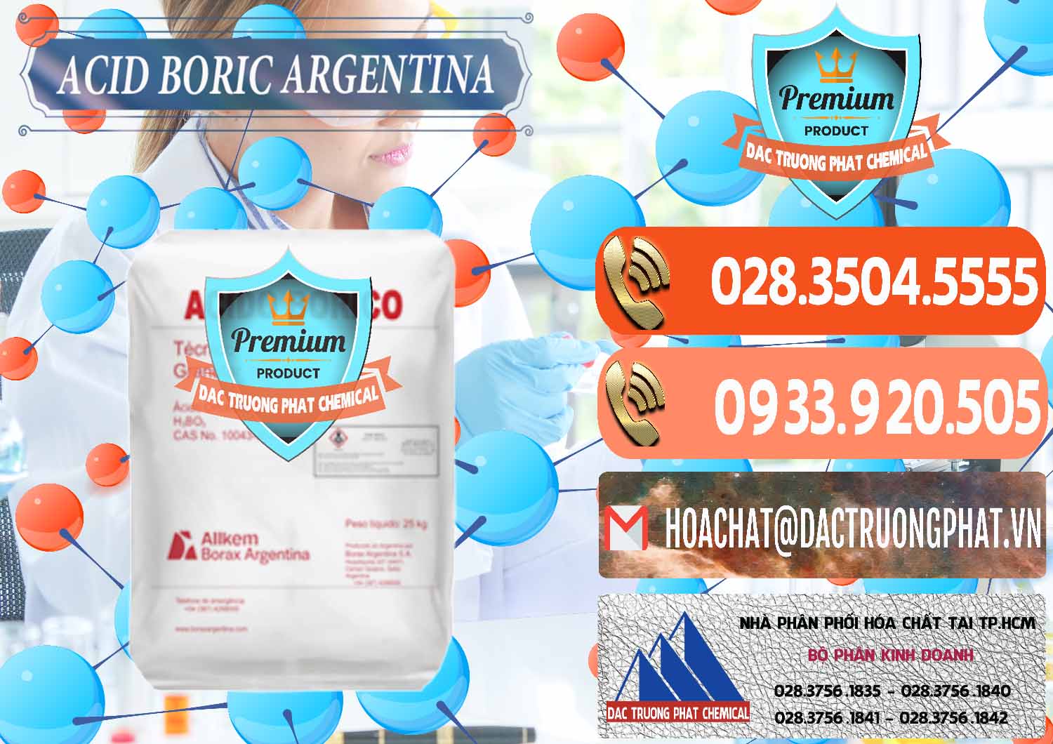 Đơn vị chuyên bán _ phân phối Acid Boric – Axit Boric H3BO3 99% Allkem Argentina - 0448 - Cty chuyên cung cấp và nhập khẩu hóa chất tại TP.HCM - hoachatmientay.com