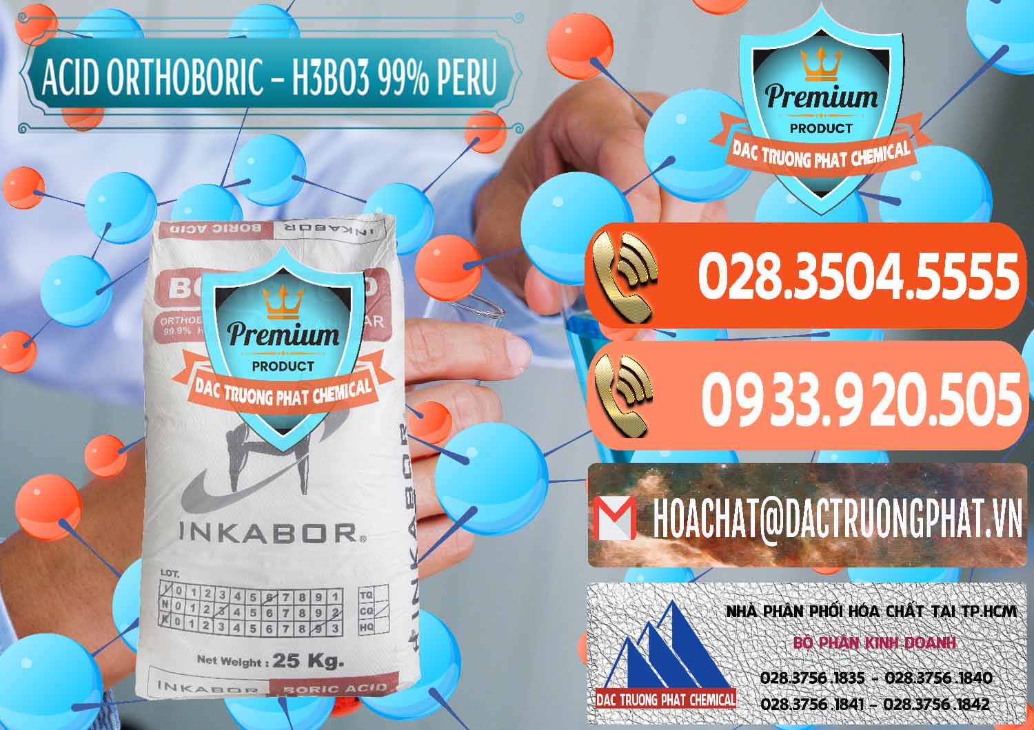 Công ty chuyên bán _ cung cấp Acid Boric – Axit Boric H3BO3 99% Inkabor Peru - 0280 - Công ty chuyên nhập khẩu và phân phối hóa chất tại TP.HCM - hoachatmientay.com