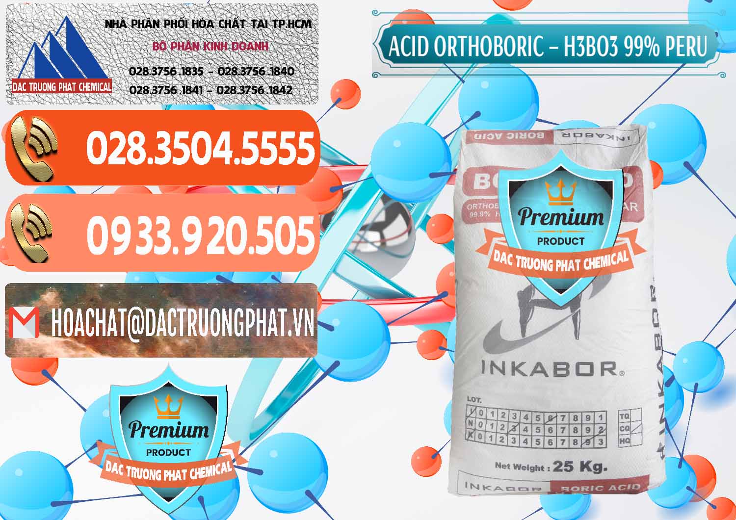Công ty chuyên phân phối _ bán Acid Boric – Axit Boric H3BO3 99% Inkabor Peru - 0280 - Nơi chuyên bán _ phân phối hóa chất tại TP.HCM - hoachatmientay.com