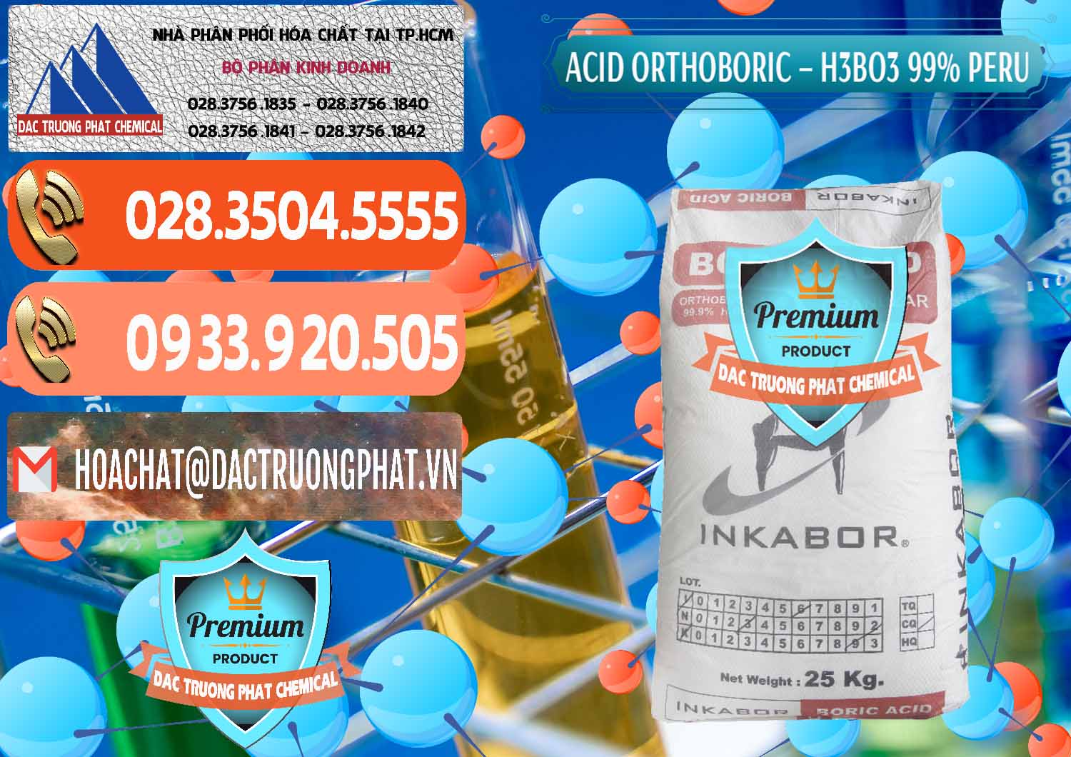 Cty phân phối _ bán Acid Boric – Axit Boric H3BO3 99% Inkabor Peru - 0280 - Chuyên cung cấp - bán hóa chất tại TP.HCM - hoachatmientay.com
