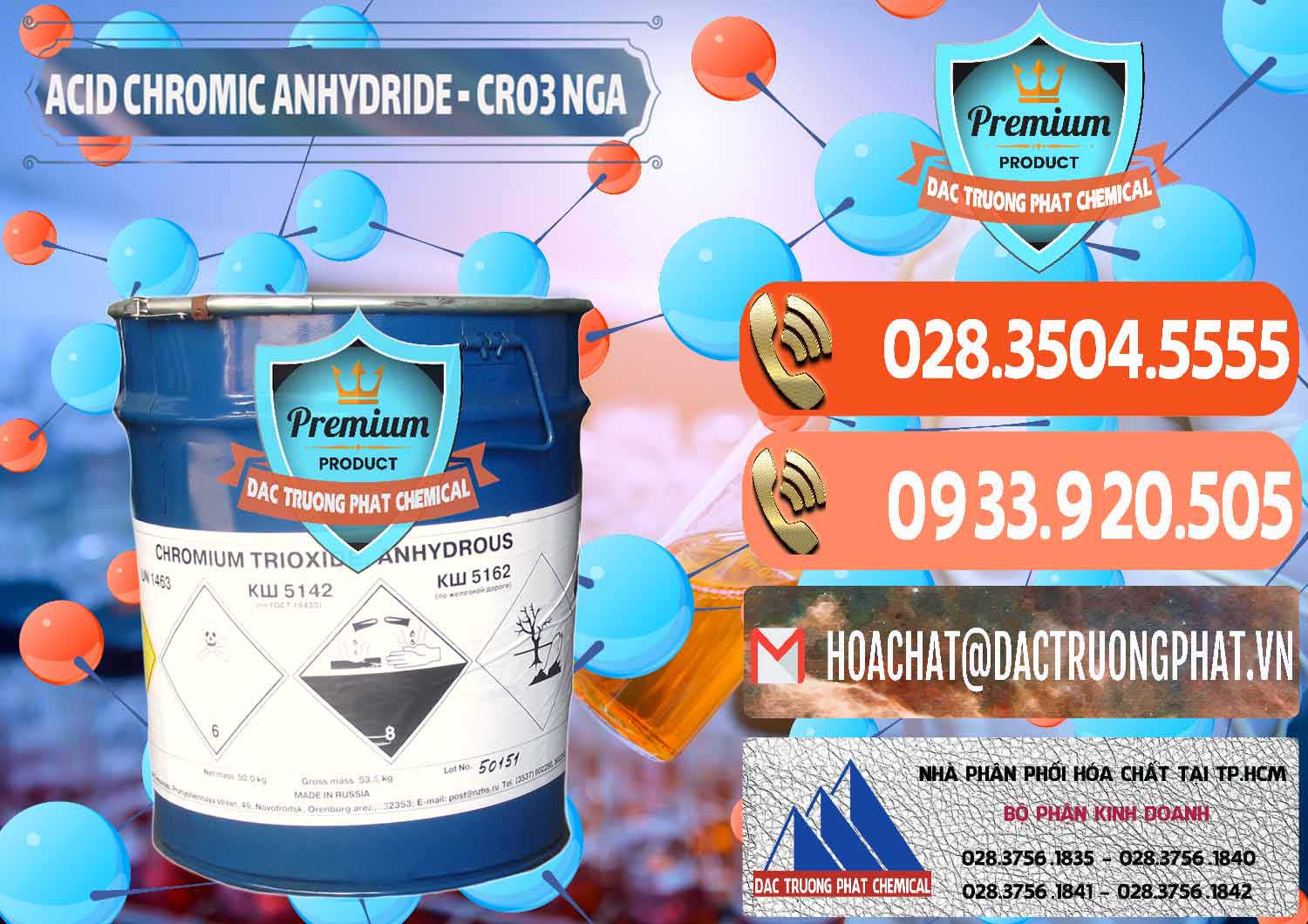 Cung cấp & bán Acid Chromic Anhydride - Cromic CRO3 Nga Russia - 0006 - Phân phối - cung ứng hóa chất tại TP.HCM - hoachatmientay.com