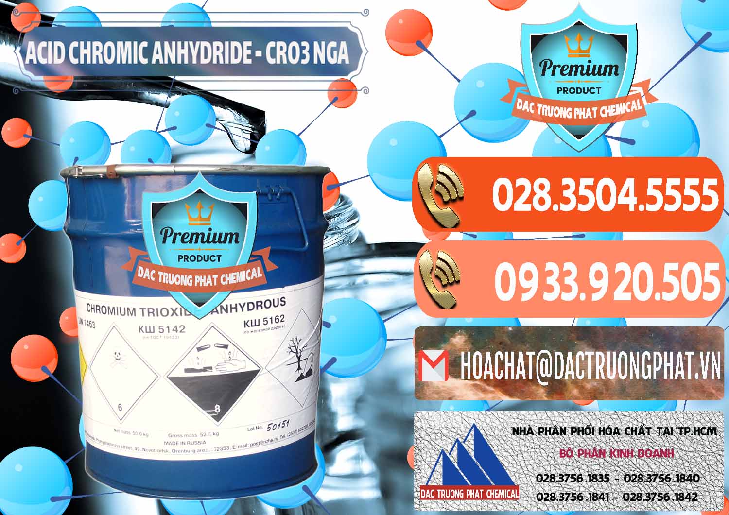 Phân phối _ bán Acid Chromic Anhydride - Cromic CRO3 Nga Russia - 0006 - Nhập khẩu & cung cấp hóa chất tại TP.HCM - hoachatmientay.com