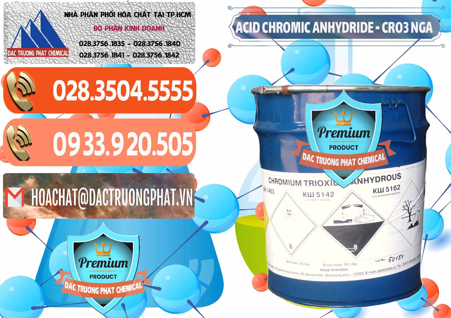 Nơi chuyên nhập khẩu - bán Acid Chromic Anhydride - Cromic CRO3 Nga Russia - 0006 - Cty phân phối ( cung cấp ) hóa chất tại TP.HCM - hoachatmientay.com