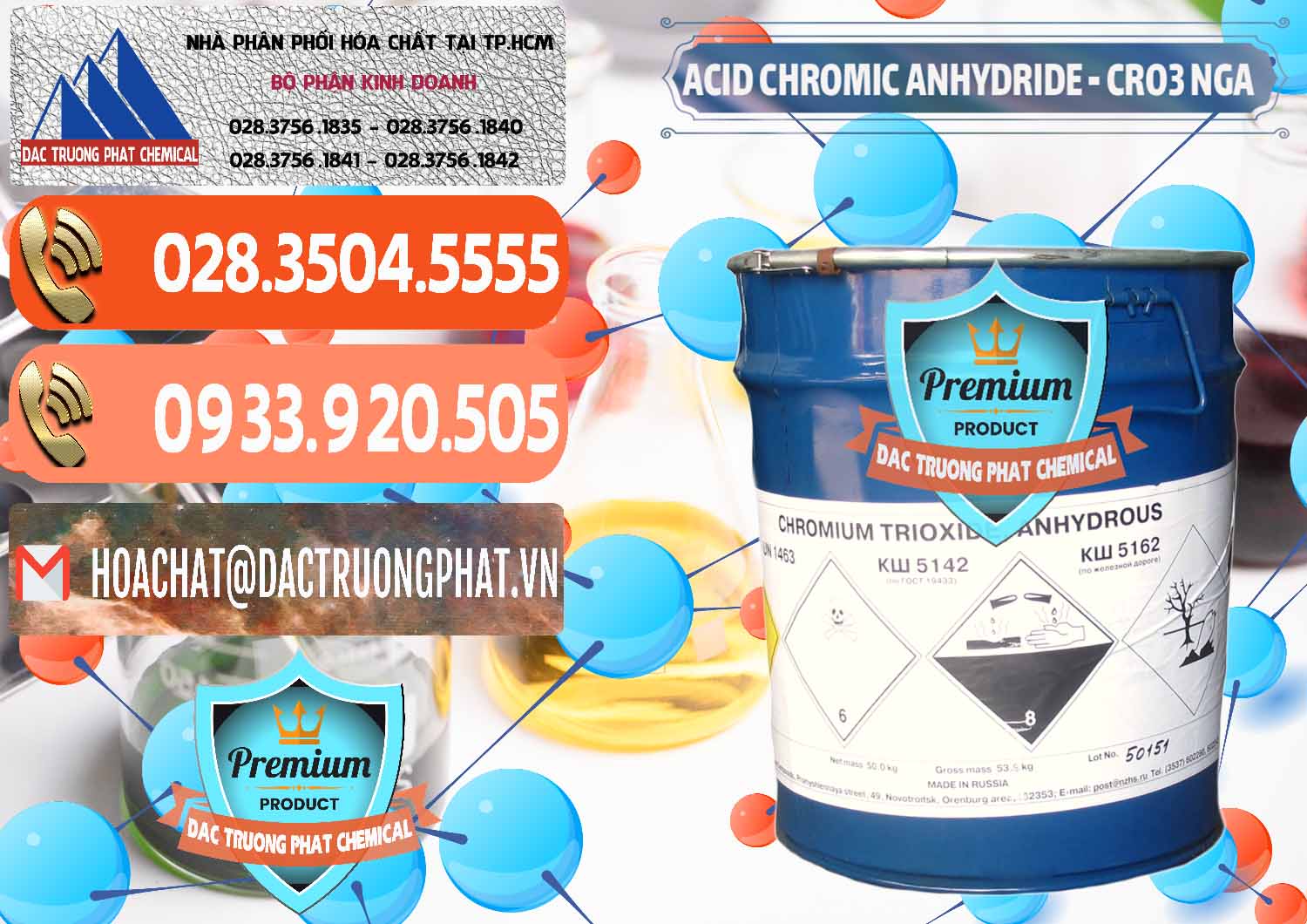 Nhà nhập khẩu - bán Acid Chromic Anhydride - Cromic CRO3 Nga Russia - 0006 - Chuyên phân phối - nhập khẩu hóa chất tại TP.HCM - hoachatmientay.com