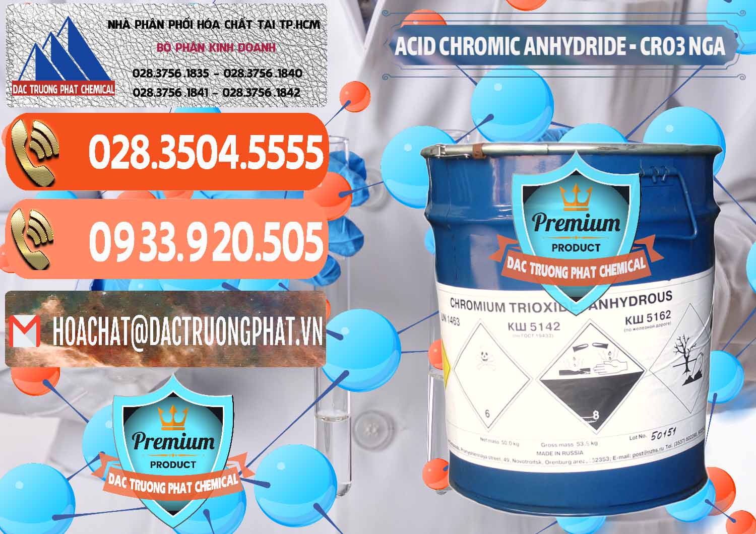 Nơi bán ( cung ứng ) Acid Chromic Anhydride - Cromic CRO3 Nga Russia - 0006 - Công ty phân phối & cung cấp hóa chất tại TP.HCM - hoachatmientay.com