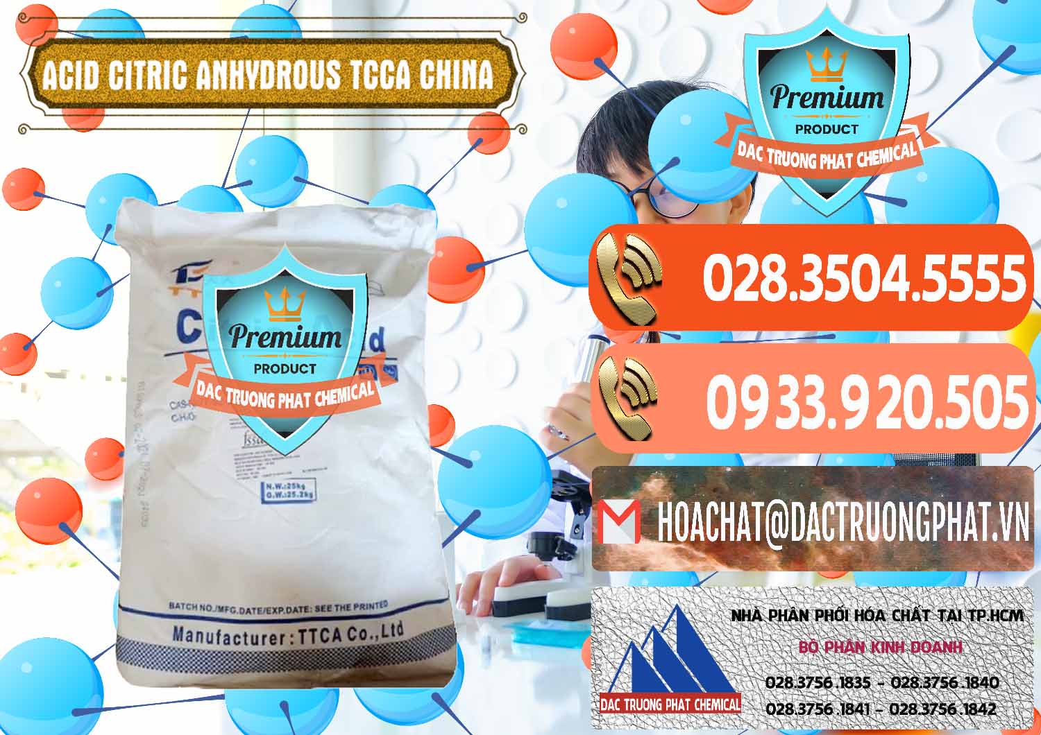 Nơi chuyên nhập khẩu và bán Acid Citric - Axit Citric Anhydrous TCCA Trung Quốc China - 0442 - Nơi cung ứng _ phân phối hóa chất tại TP.HCM - hoachatmientay.com