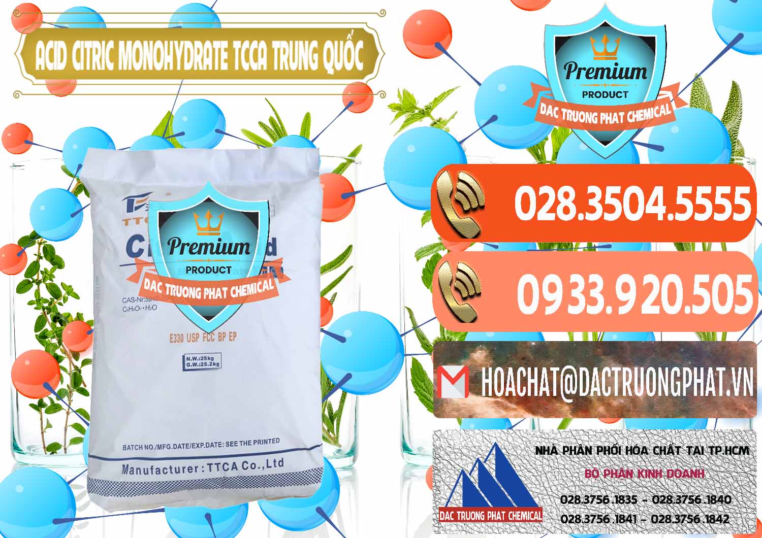Công ty chuyên bán và phân phối Acid Citric - Axit Citric Monohydrate TCCA Trung Quốc China - 0441 - Nơi chuyên cung cấp ( nhập khẩu ) hóa chất tại TP.HCM - hoachatmientay.com
