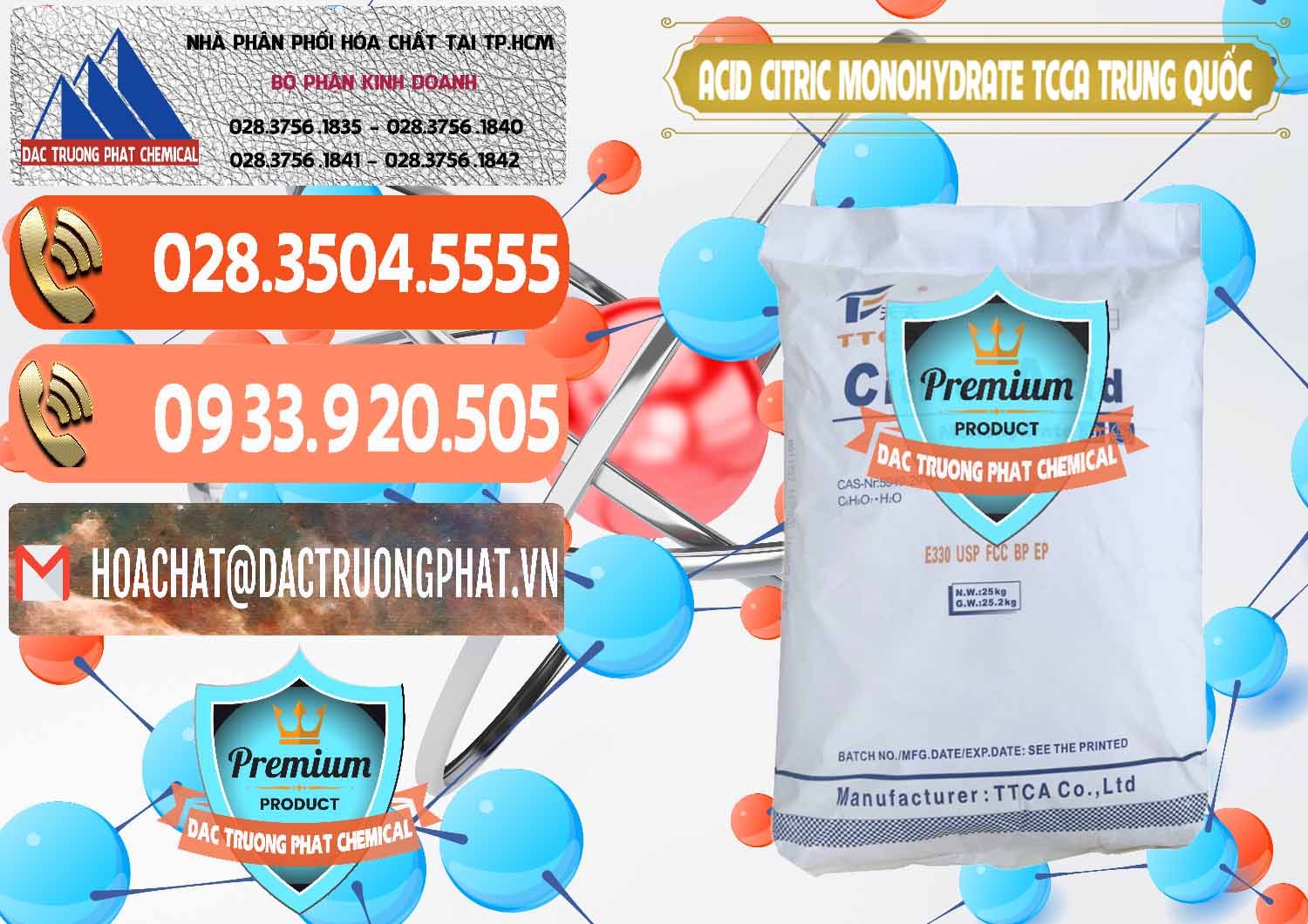 Đơn vị chuyên bán ( cung ứng ) Acid Citric - Axit Citric Monohydrate TCCA Trung Quốc China - 0441 - Nhà nhập khẩu và phân phối hóa chất tại TP.HCM - hoachatmientay.com