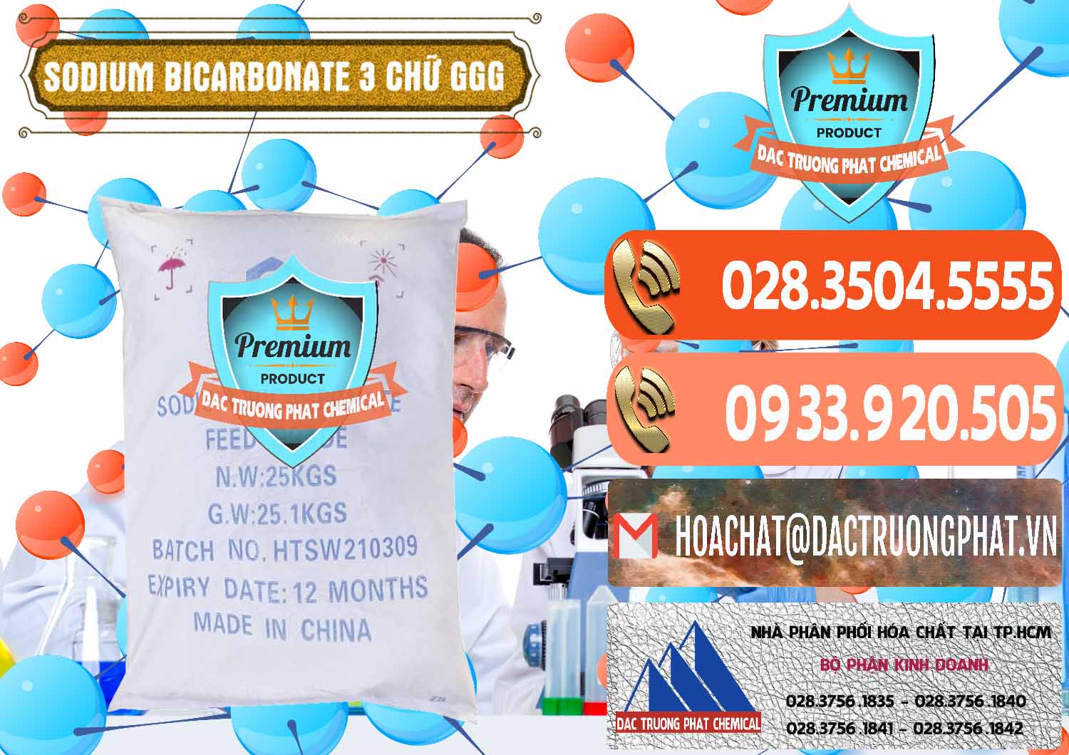 Đơn vị bán và cung cấp Sodium Bicarbonate – Bicar NaHCO3 Food Grade 3 Chữ GGG Trung Quốc China - 0259 - Cty chuyên phân phối - kinh doanh hóa chất tại TP.HCM - hoachatmientay.com