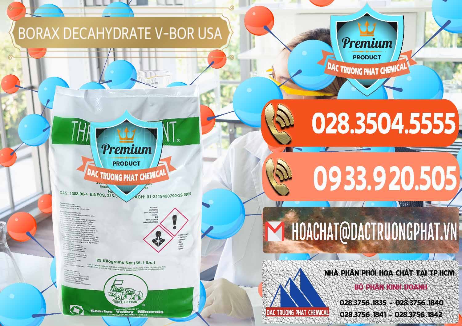 Cty nhập khẩu & bán Borax Decahydrate NA2B4O7.10H2O Mỹ V-Bor Usa - 0032 - Nơi phân phối & cung cấp hóa chất tại TP.HCM - hoachatmientay.com