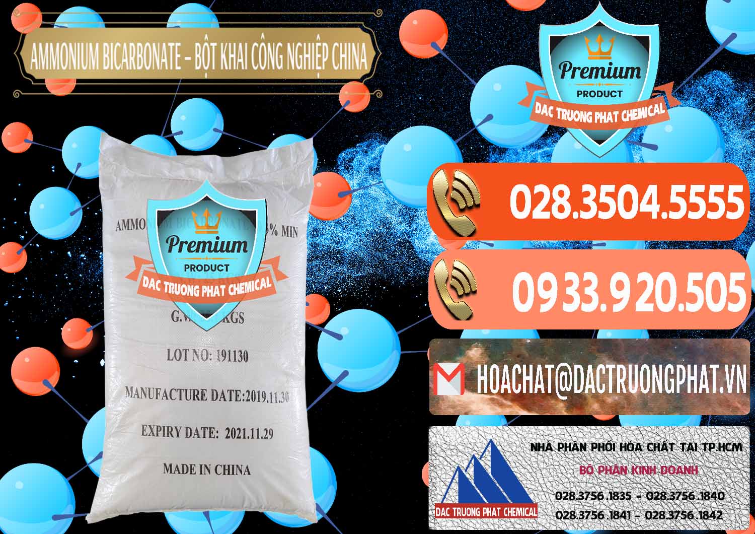 Chuyên bán ( cung ứng ) Ammonium Bicarbonate – Bột Khai Công Nghiệp Trung Quốc China - 0020 - Cty chuyên cung cấp ( bán ) hóa chất tại TP.HCM - hoachatmientay.com
