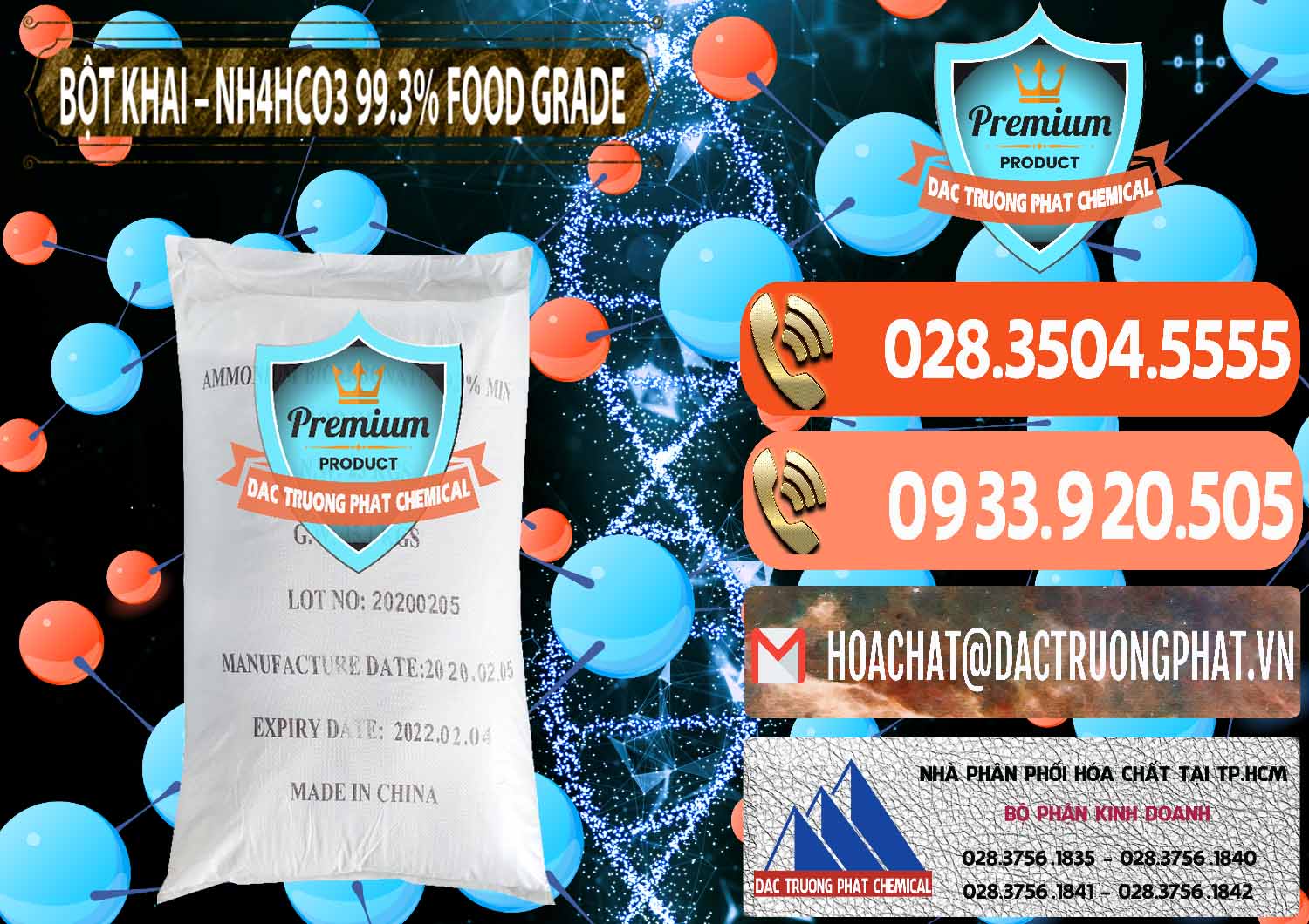 Nơi chuyên bán & cung cấp Ammonium Bicarbonate – Bột Khai NH4HCO3 Food Grade Trung Quốc China - 0019 - Nơi chuyên phân phối & cung ứng hóa chất tại TP.HCM - hoachatmientay.com