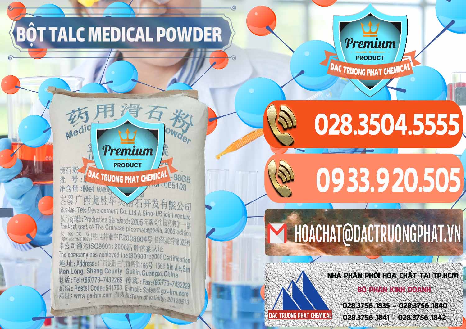 Công ty kinh doanh - bán Bột Talc Medical Powder Trung Quốc China - 0036 - Đơn vị cung cấp _ phân phối hóa chất tại TP.HCM - hoachatmientay.com