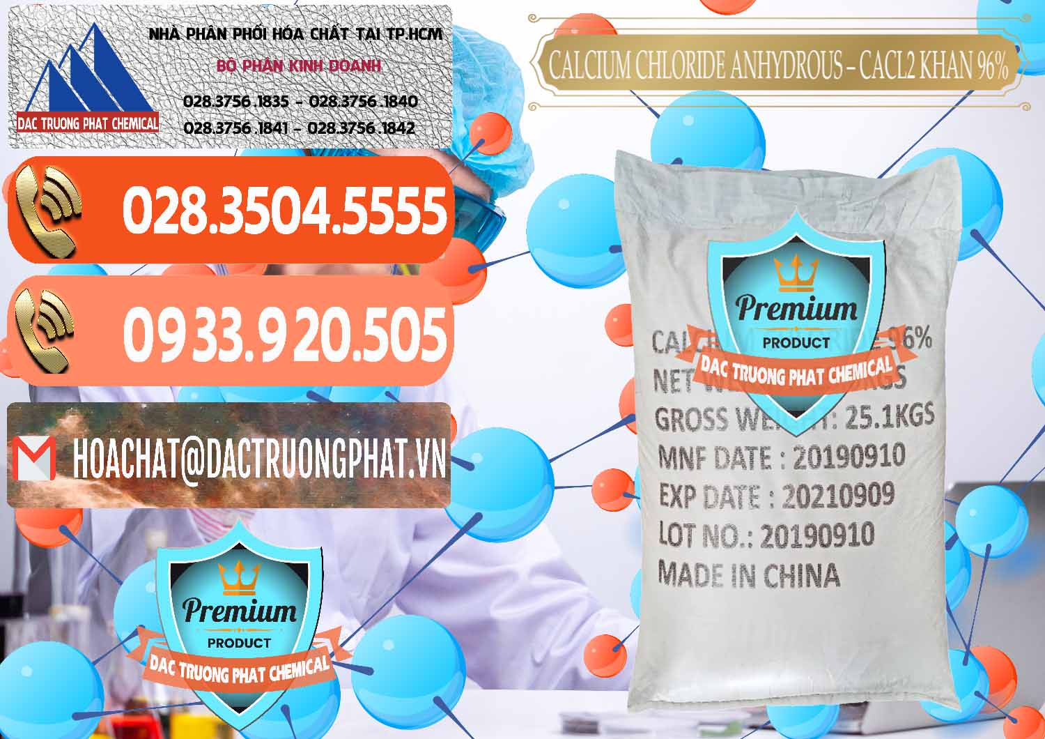 Nhà cung cấp ( bán ) CaCl2 – Canxi Clorua Anhydrous Khan 96% Trung Quốc China - 0043 - Bán ( phân phối ) hóa chất tại TP.HCM - hoachatmientay.com