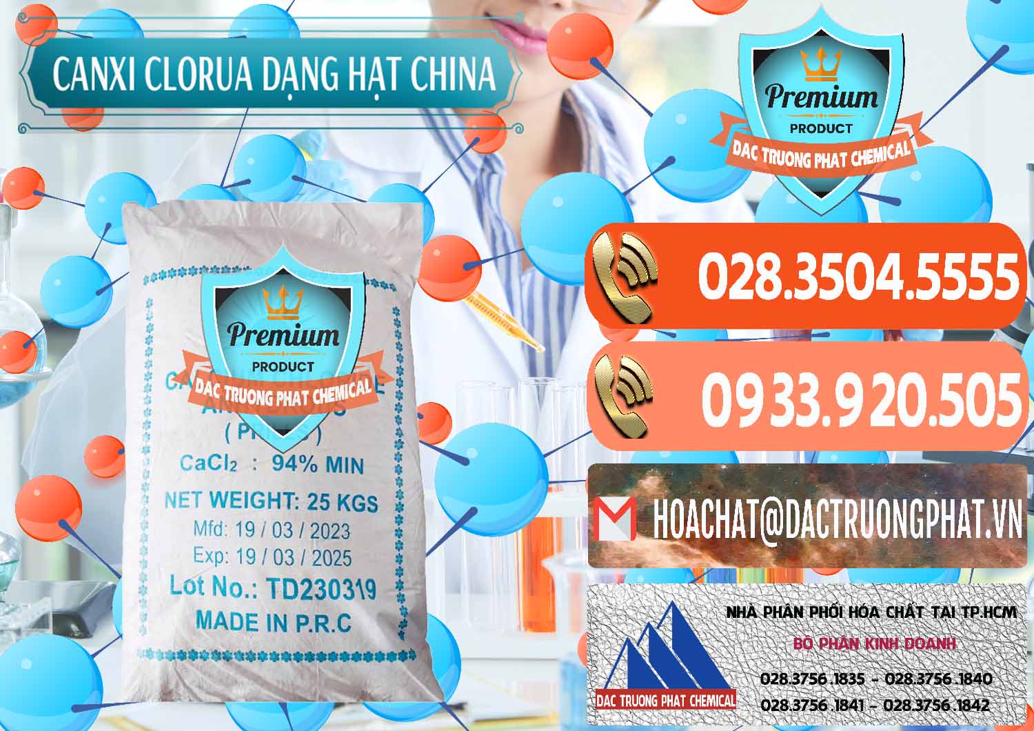 Công ty cung ứng _ bán CaCl2 – Canxi Clorua 94% Dạng Hạt Trung Quốc China - 0373 - Công ty chuyên nhập khẩu & cung cấp hóa chất tại TP.HCM - hoachatmientay.com