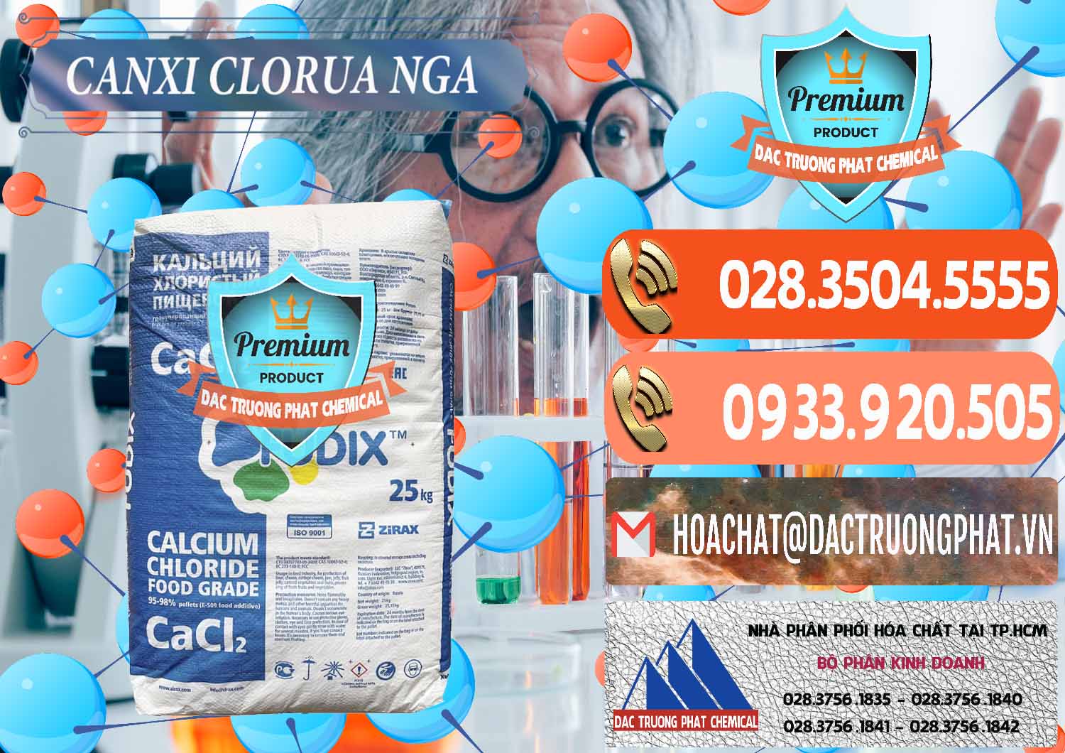 Nơi chuyên kinh doanh ( bán ) CaCl2 – Canxi Clorua Nga Russia - 0430 - Công ty cung cấp và kinh doanh hóa chất tại TP.HCM - hoachatmientay.com