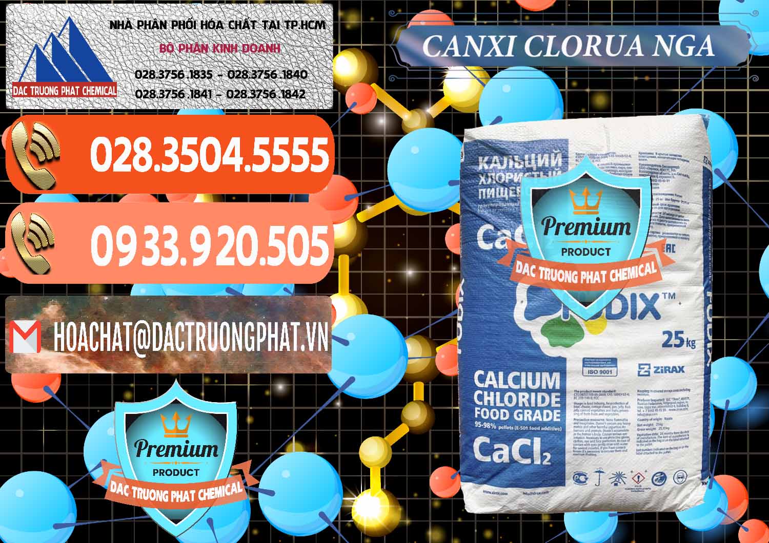 Nơi bán & cung ứng CaCl2 – Canxi Clorua Nga Russia - 0430 - Cty cung cấp ( nhập khẩu ) hóa chất tại TP.HCM - hoachatmientay.com