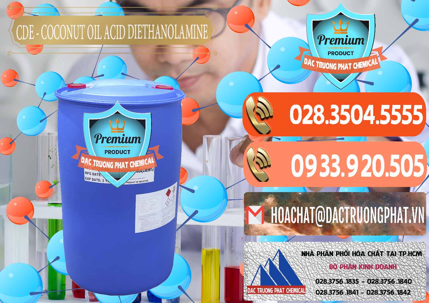 Chuyên nhập khẩu và bán CDE - Coconut Oil Acid Diethanolamine Mã Lai Malaysia - 0311 - Công ty chuyên bán & phân phối hóa chất tại TP.HCM - hoachatmientay.com