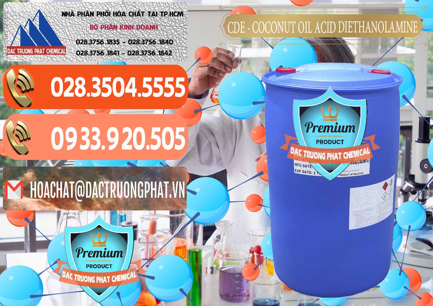 Nơi bán và cung ứng CDE - Coconut Oil Acid Diethanolamine Mã Lai Malaysia - 0311 - Công ty chuyên nhập khẩu ( phân phối ) hóa chất tại TP.HCM - hoachatmientay.com