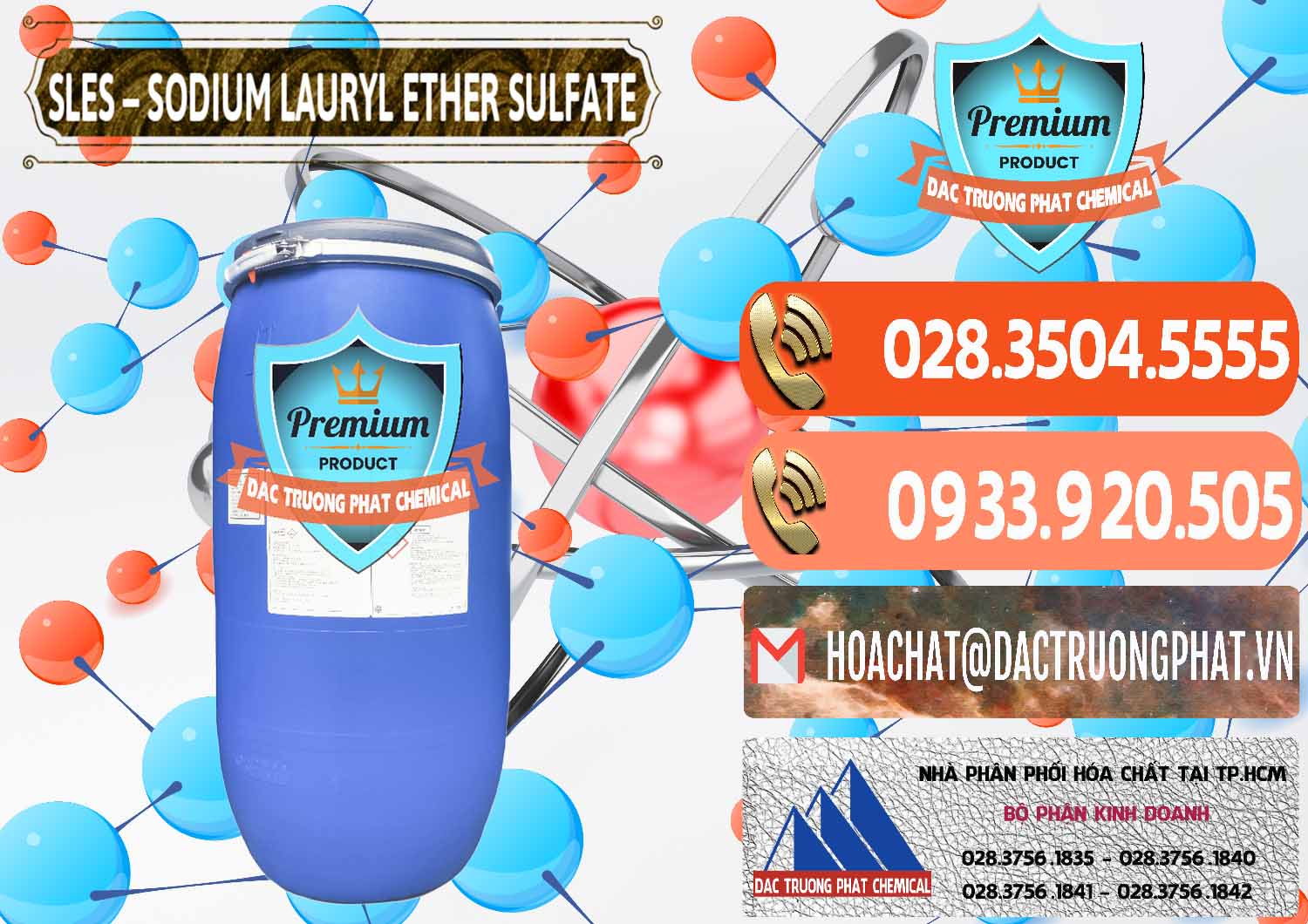 Đơn vị chuyên cung ứng _ bán Chất Tạo Bọt Sles - Sodium Lauryl Ether Sulphate Kao Indonesia - 0046 - Cty cung cấp & nhập khẩu hóa chất tại TP.HCM - hoachatmientay.com