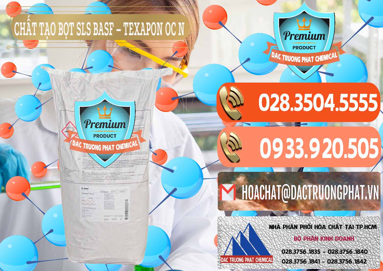 Nhà nhập khẩu và bán Chất Tạo Bọt SLS - Sodium Lauryl Sulfate BASF Texapon OC N - 0049 - Nơi chuyên kinh doanh và cung cấp hóa chất tại TP.HCM - hoachatmientay.com