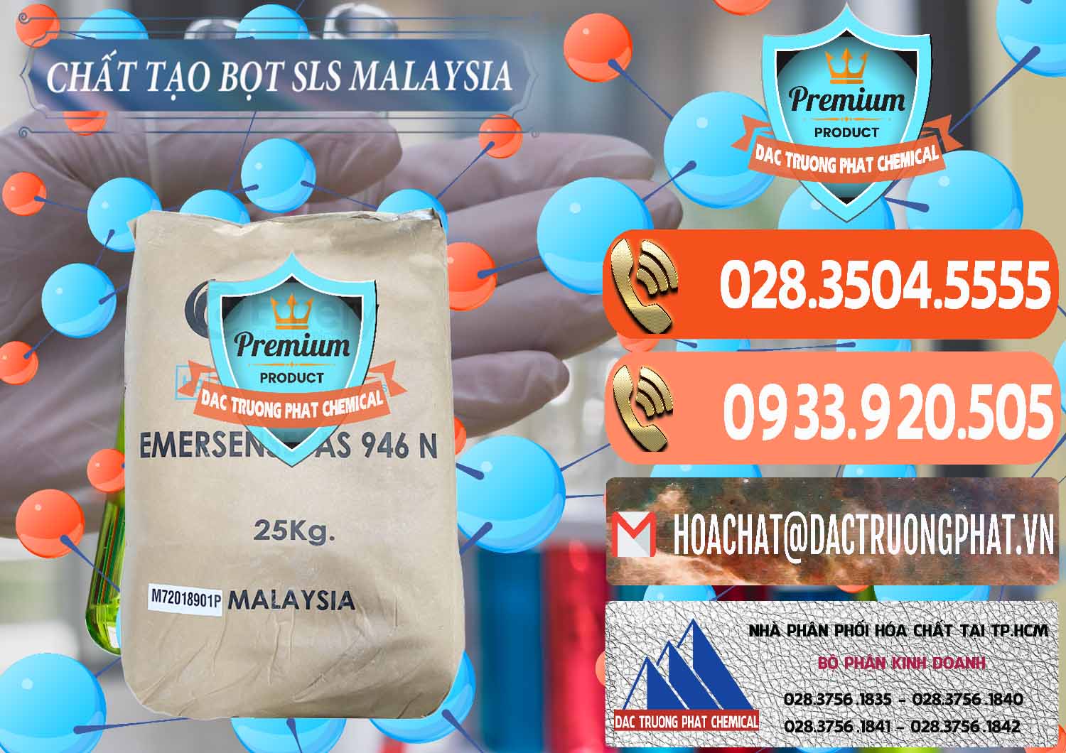 Nhà phân phối và bán Chất Tạo Bọt SLS Emery - Emersense AS 946N Mã Lai Malaysia - 0423 - Nhà cung cấp - kinh doanh hóa chất tại TP.HCM - hoachatmientay.com