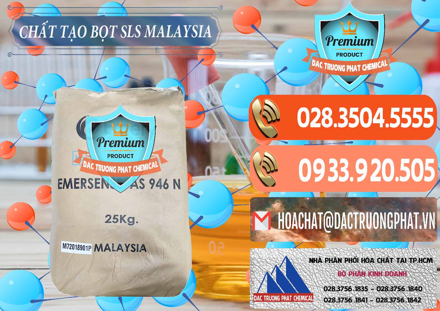 Đơn vị chuyên cung ứng ( bán ) Chất Tạo Bọt SLS Emery - Emersense AS 946N Mã Lai Malaysia - 0423 - Công ty phân phối - nhập khẩu hóa chất tại TP.HCM - hoachatmientay.com