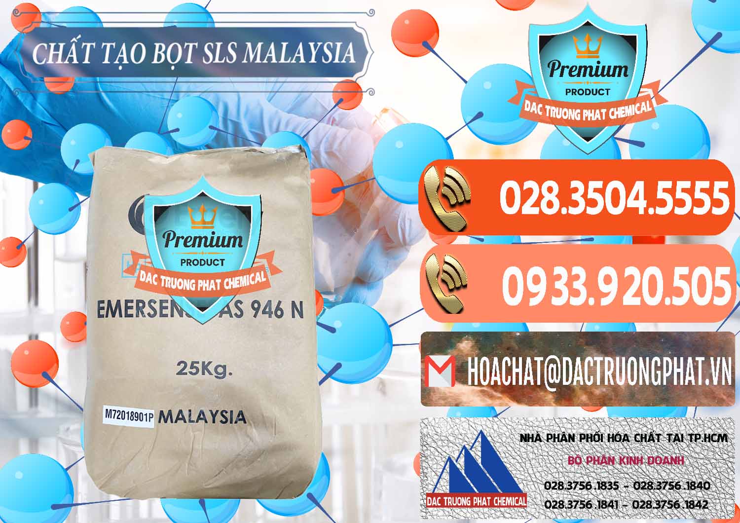 Nơi nhập khẩu và bán Chất Tạo Bọt SLS Emery - Emersense AS 946N Mã Lai Malaysia - 0423 - Đơn vị chuyên phân phối _ bán hóa chất tại TP.HCM - hoachatmientay.com