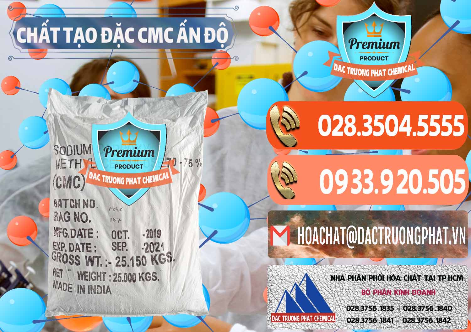 Nơi phân phối ( bán ) Chất Tạo Đặc CMC - Carboxyl Methyl Cellulose Ấn Độ India - 0044 - Chuyên cung cấp - phân phối hóa chất tại TP.HCM - hoachatmientay.com