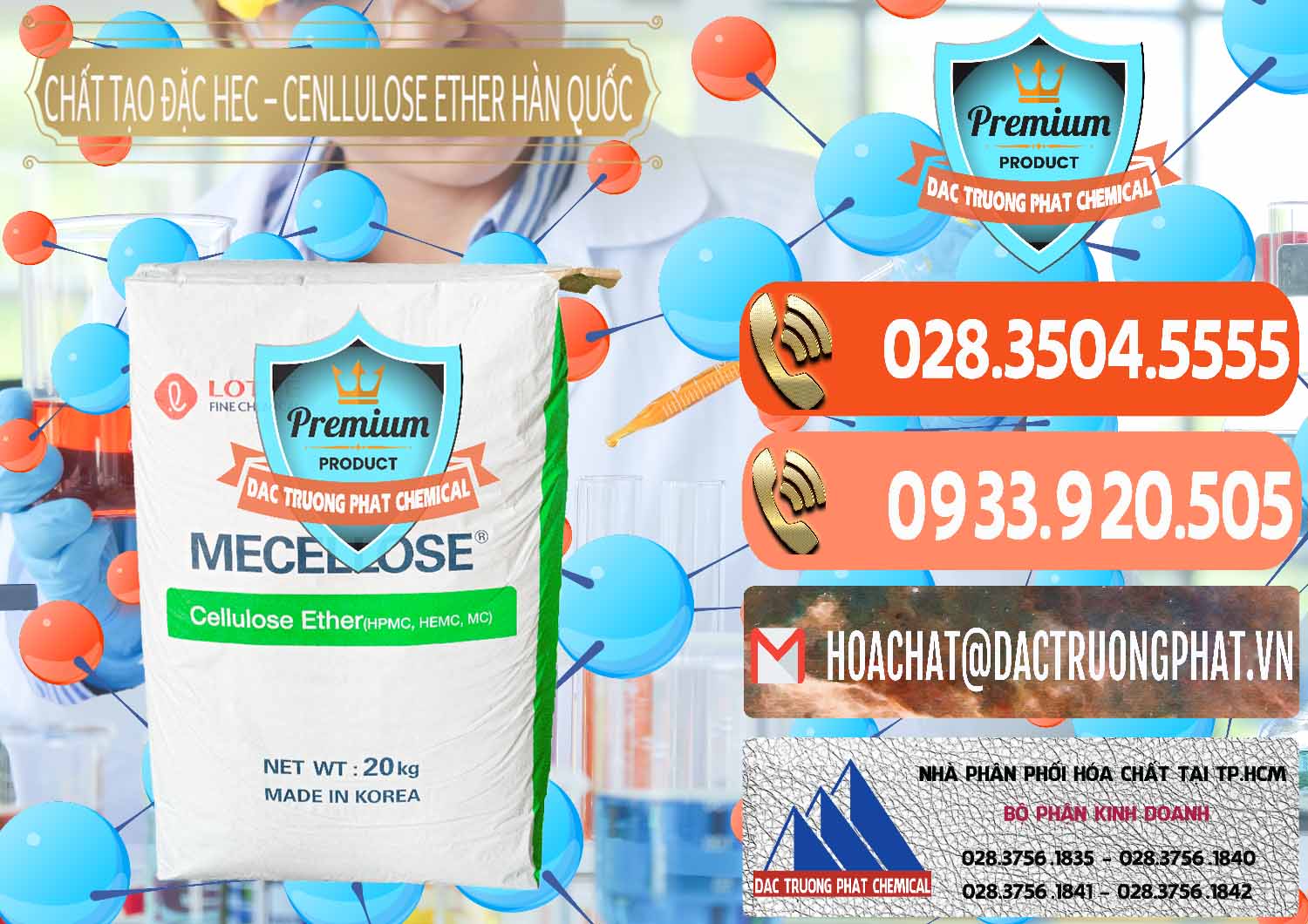 Đơn vị chuyên phân phối ( bán ) Chất Tạo Đặc Hec Mecellose – Cenllulose Ether Lotte Hàn Quốc Korea - 0050 - Cty bán và cung cấp hóa chất tại TP.HCM - hoachatmientay.com