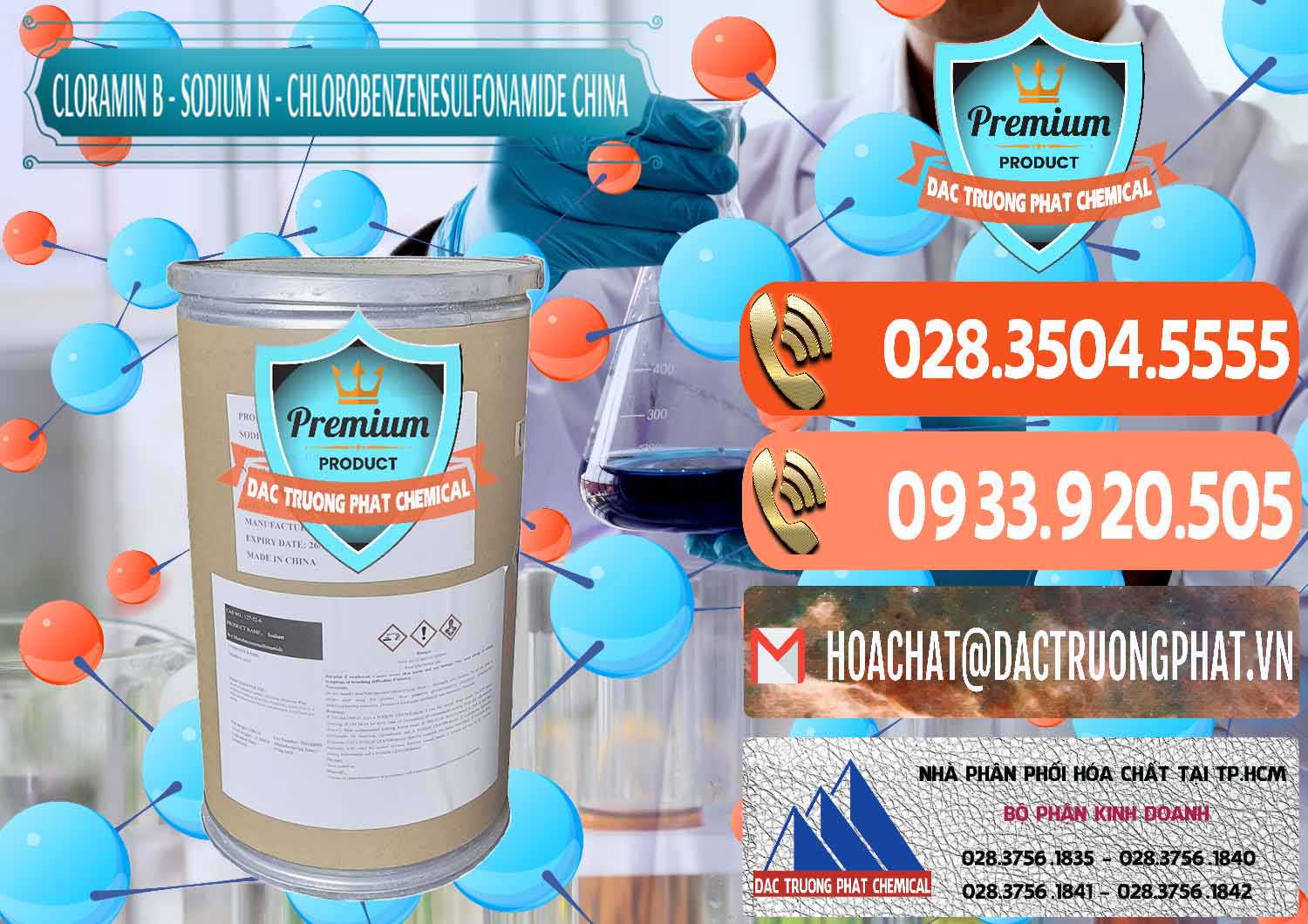 Đơn vị chuyên phân phối - bán Cloramin B Khử Trùng, Diệt Khuẩn Trung Quốc China - 0298 - Cty chuyên bán _ cung cấp hóa chất tại TP.HCM - hoachatmientay.com