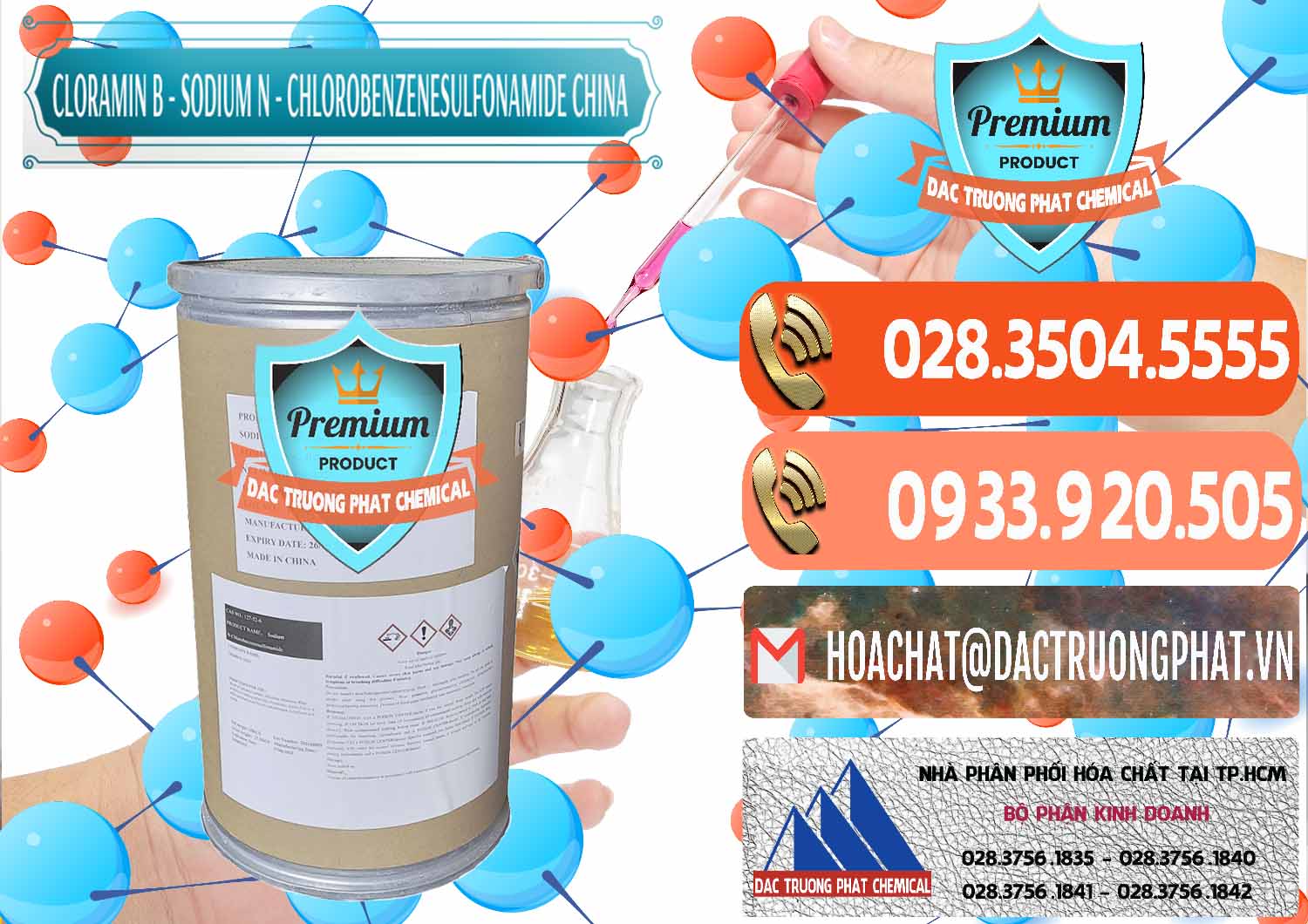 Công ty chuyên bán _ phân phối Cloramin B Khử Trùng, Diệt Khuẩn Trung Quốc China - 0298 - Cung cấp - nhập khẩu hóa chất tại TP.HCM - hoachatmientay.com
