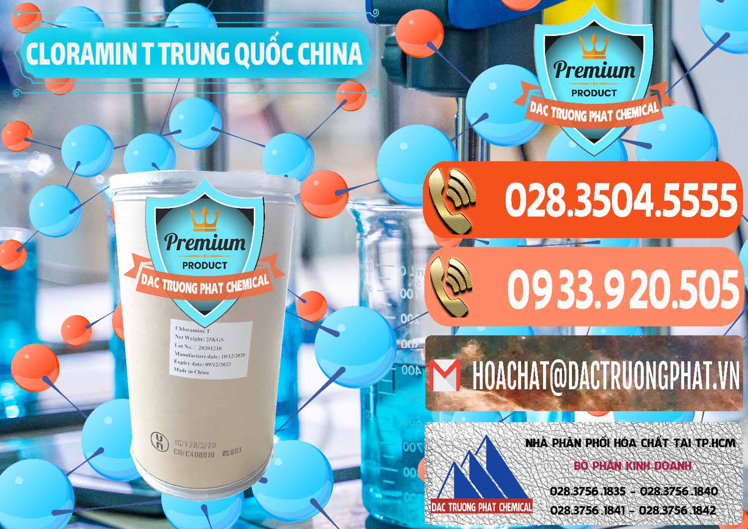Đơn vị bán và phân phối Cloramin T Khử Trùng, Diệt Khuẩn Trung Quốc China - 0301 - Nơi cung cấp và nhập khẩu hóa chất tại TP.HCM - hoachatmientay.com
