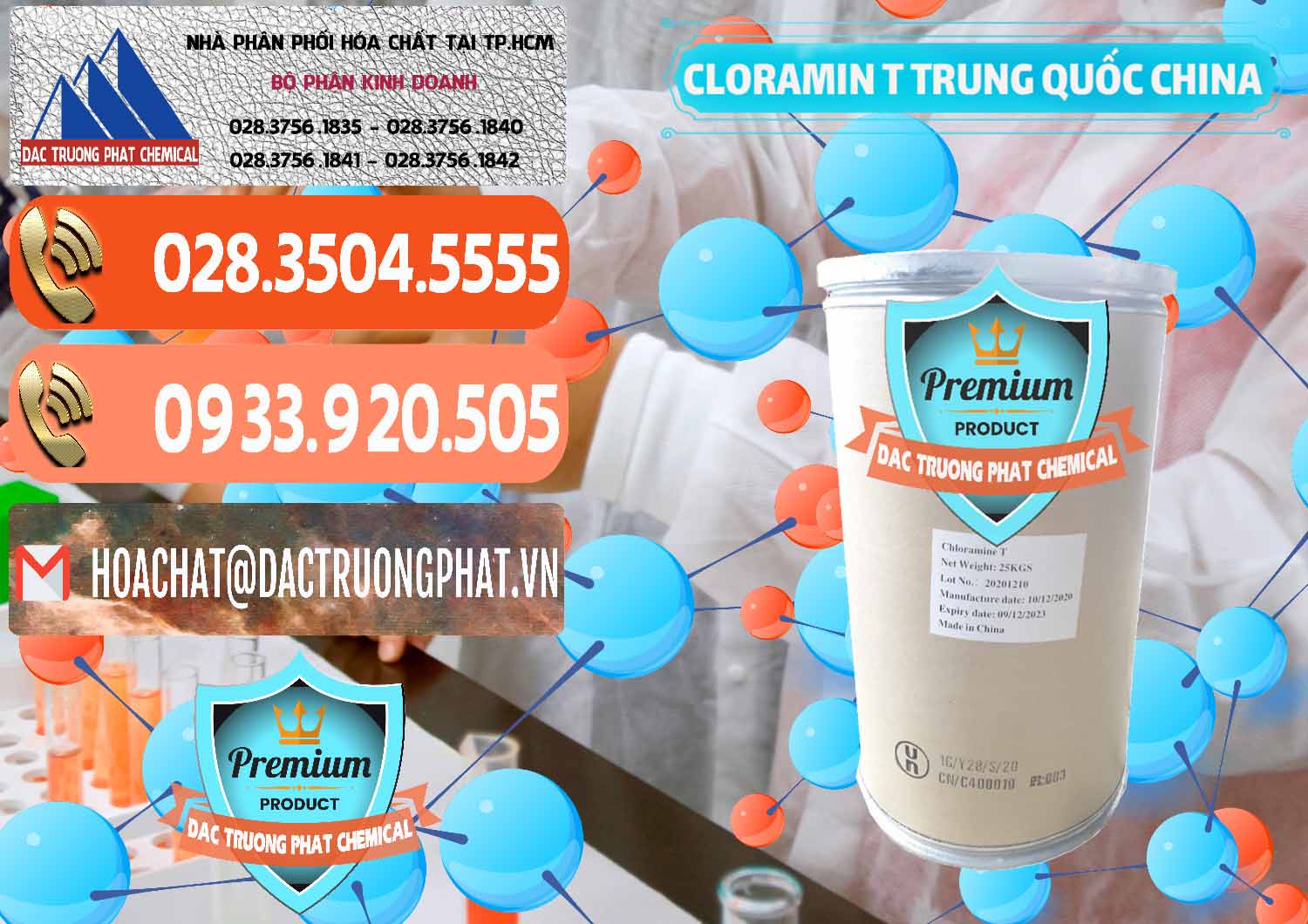 Cty chuyên kinh doanh _ bán Cloramin T Khử Trùng, Diệt Khuẩn Trung Quốc China - 0301 - Nơi chuyên phân phối ( nhập khẩu ) hóa chất tại TP.HCM - hoachatmientay.com