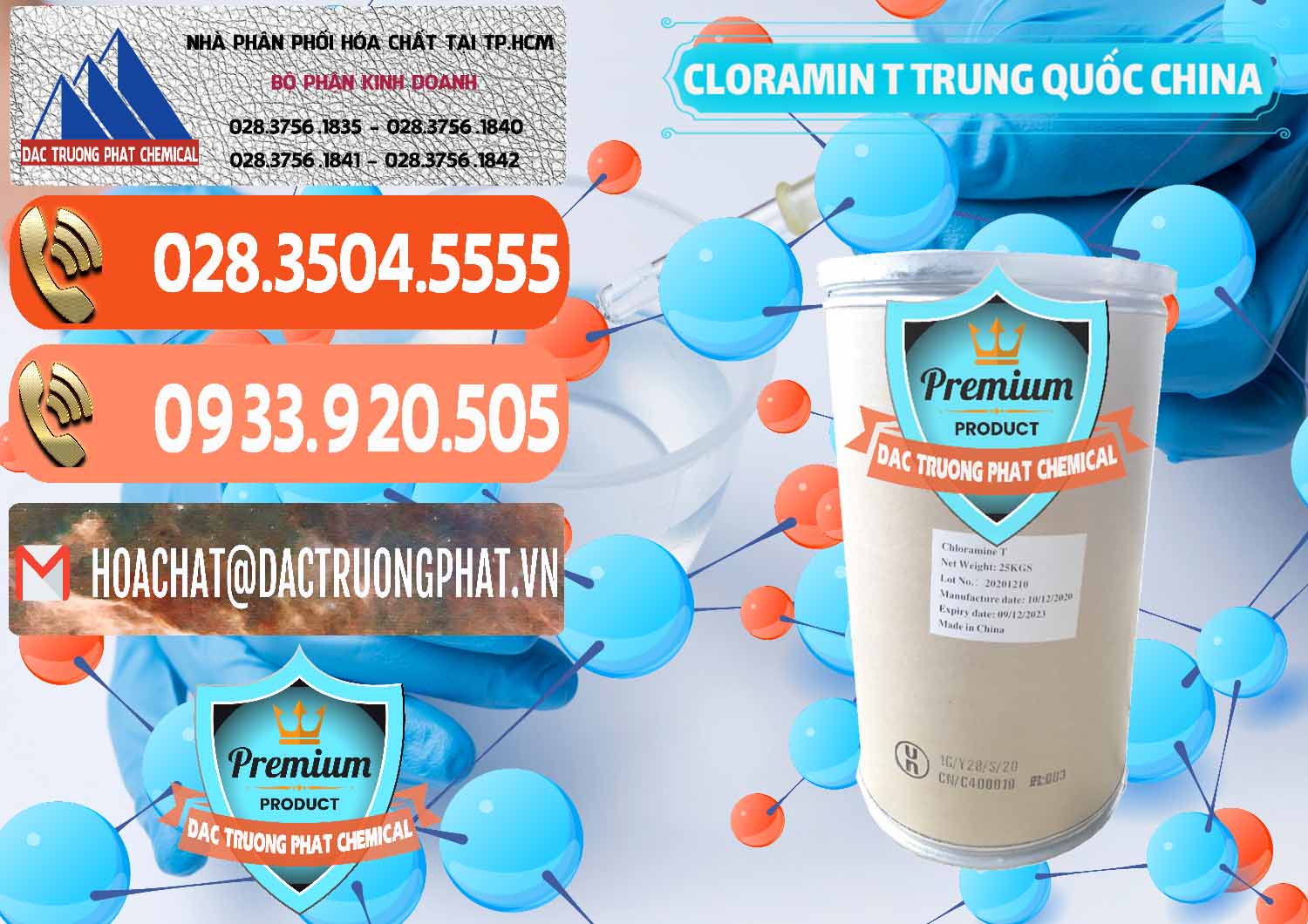 Nơi cung cấp - bán Cloramin T Khử Trùng, Diệt Khuẩn Trung Quốc China - 0301 - Nhà cung cấp _ phân phối hóa chất tại TP.HCM - hoachatmientay.com