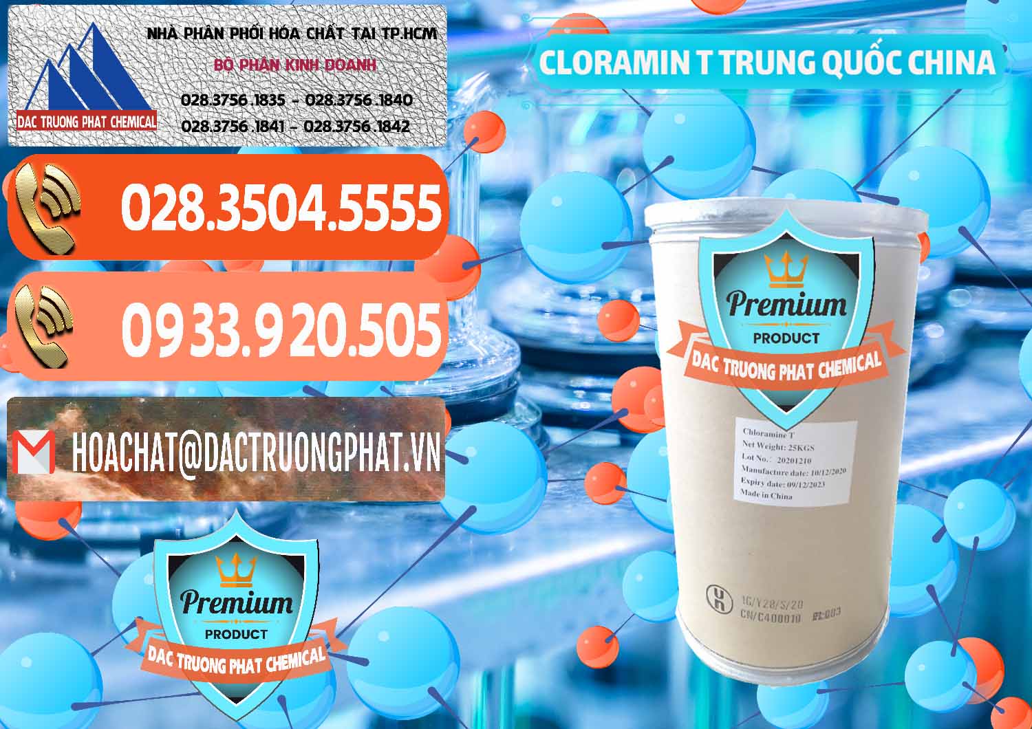 Nơi cung cấp _ bán Cloramin T Khử Trùng, Diệt Khuẩn Trung Quốc China - 0301 - Đơn vị bán _ cung cấp hóa chất tại TP.HCM - hoachatmientay.com