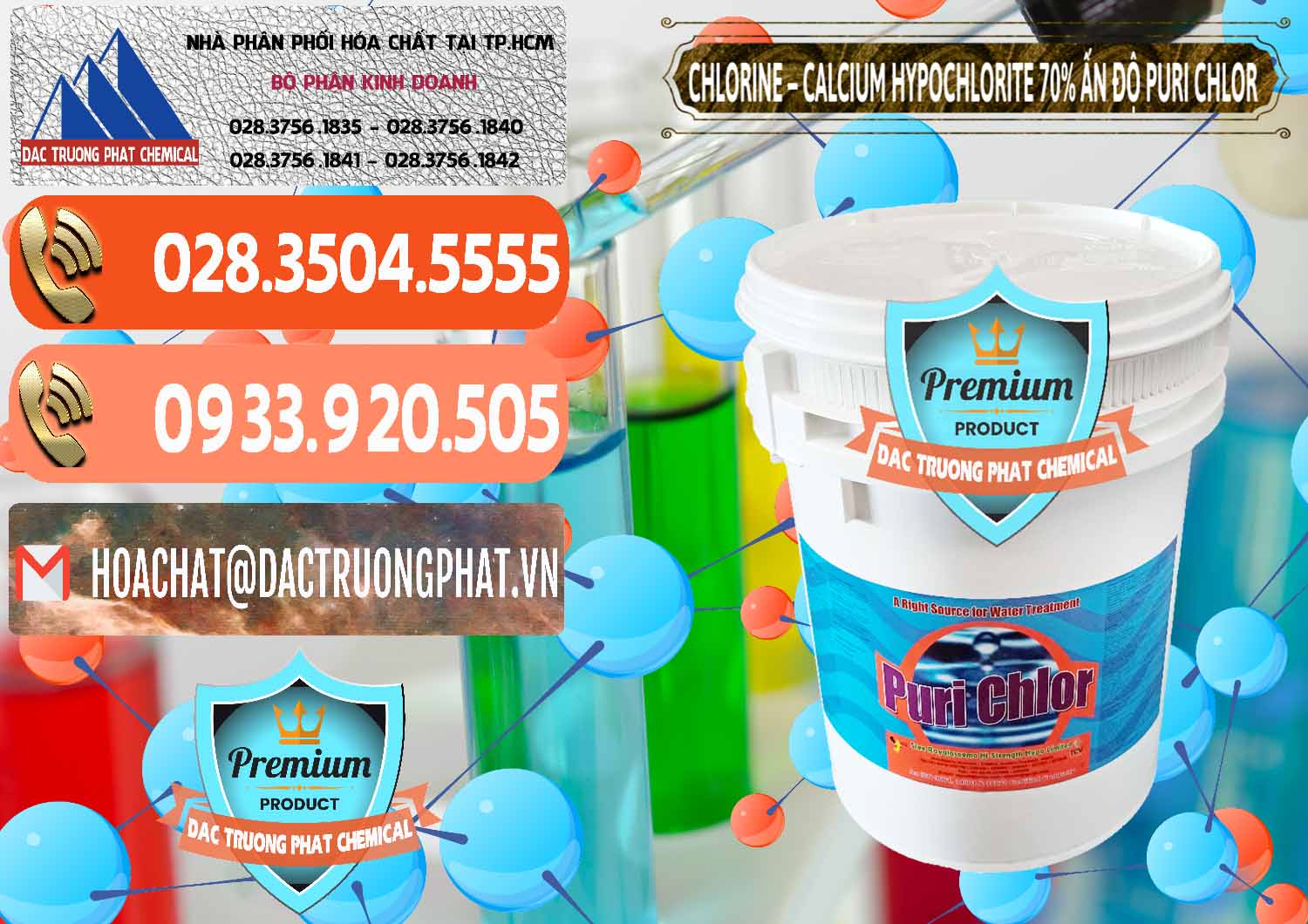 Công ty bán & cung ứng Chlorine – Clorin 70% Puri Chlo Ấn Độ India - 0123 - Cty nhập khẩu - phân phối hóa chất tại TP.HCM - hoachatmientay.com