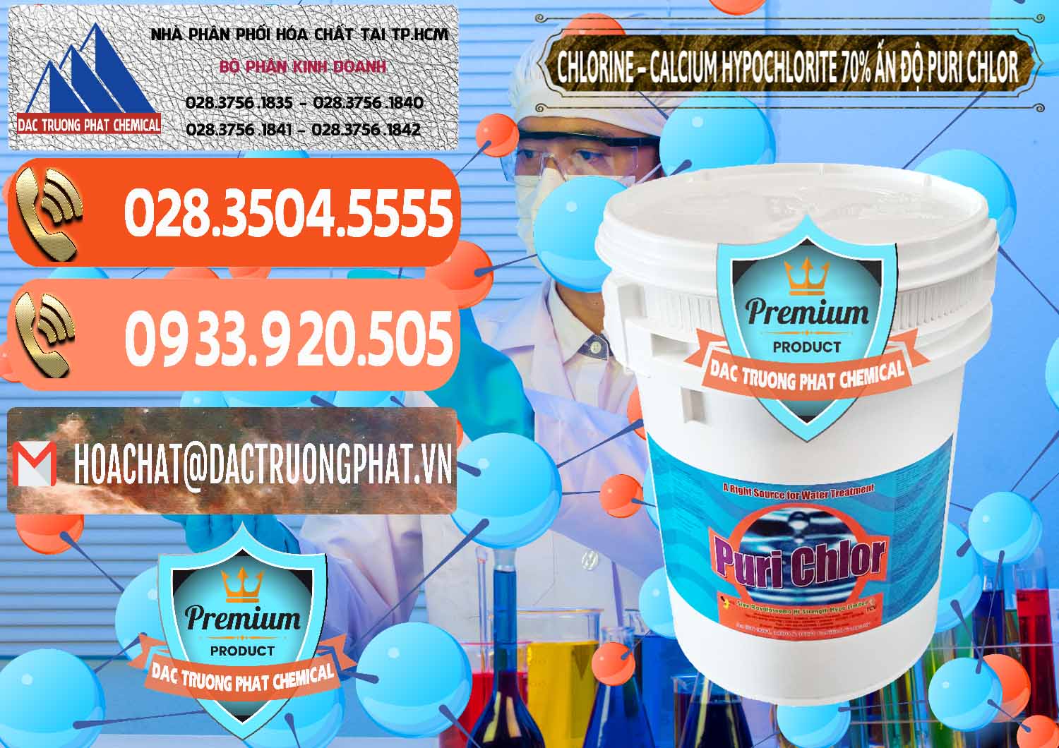 Công ty kinh doanh - bán Chlorine – Clorin 70% Puri Chlo Ấn Độ India - 0123 - Cung cấp & phân phối hóa chất tại TP.HCM - hoachatmientay.com
