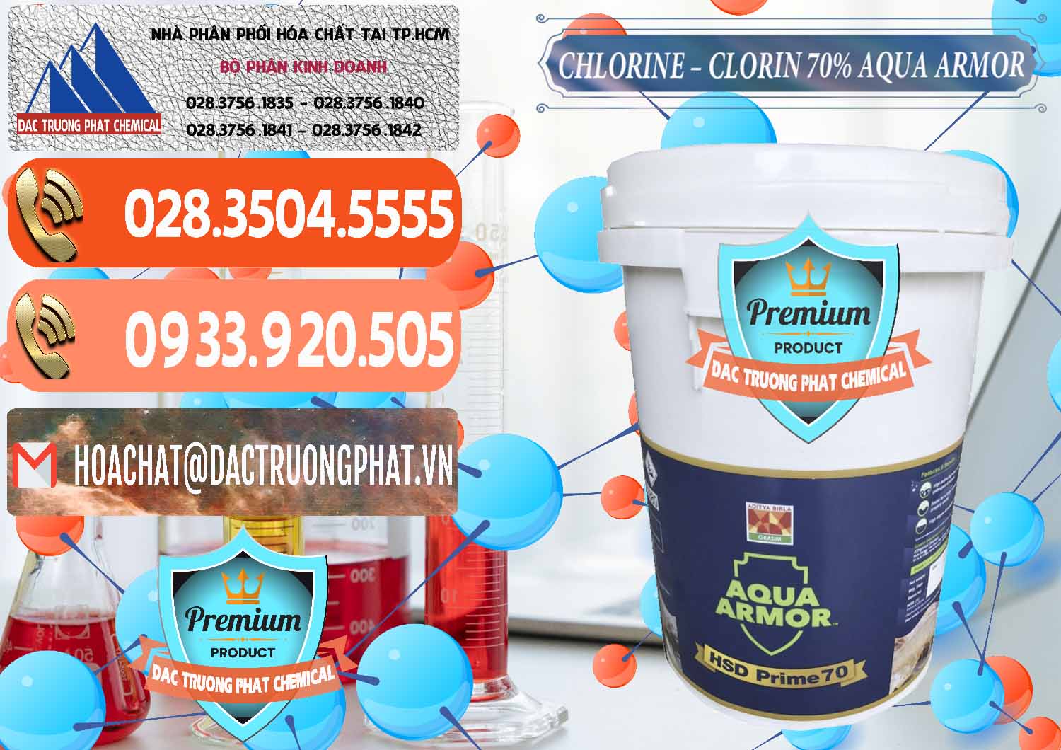 Nhà nhập khẩu ( bán ) Chlorine – Clorin 70% Aqua Armor Aditya Birla Grasim Ấn Độ India - 0241 - Nhà cung cấp _ phân phối hóa chất tại TP.HCM - hoachatmientay.com