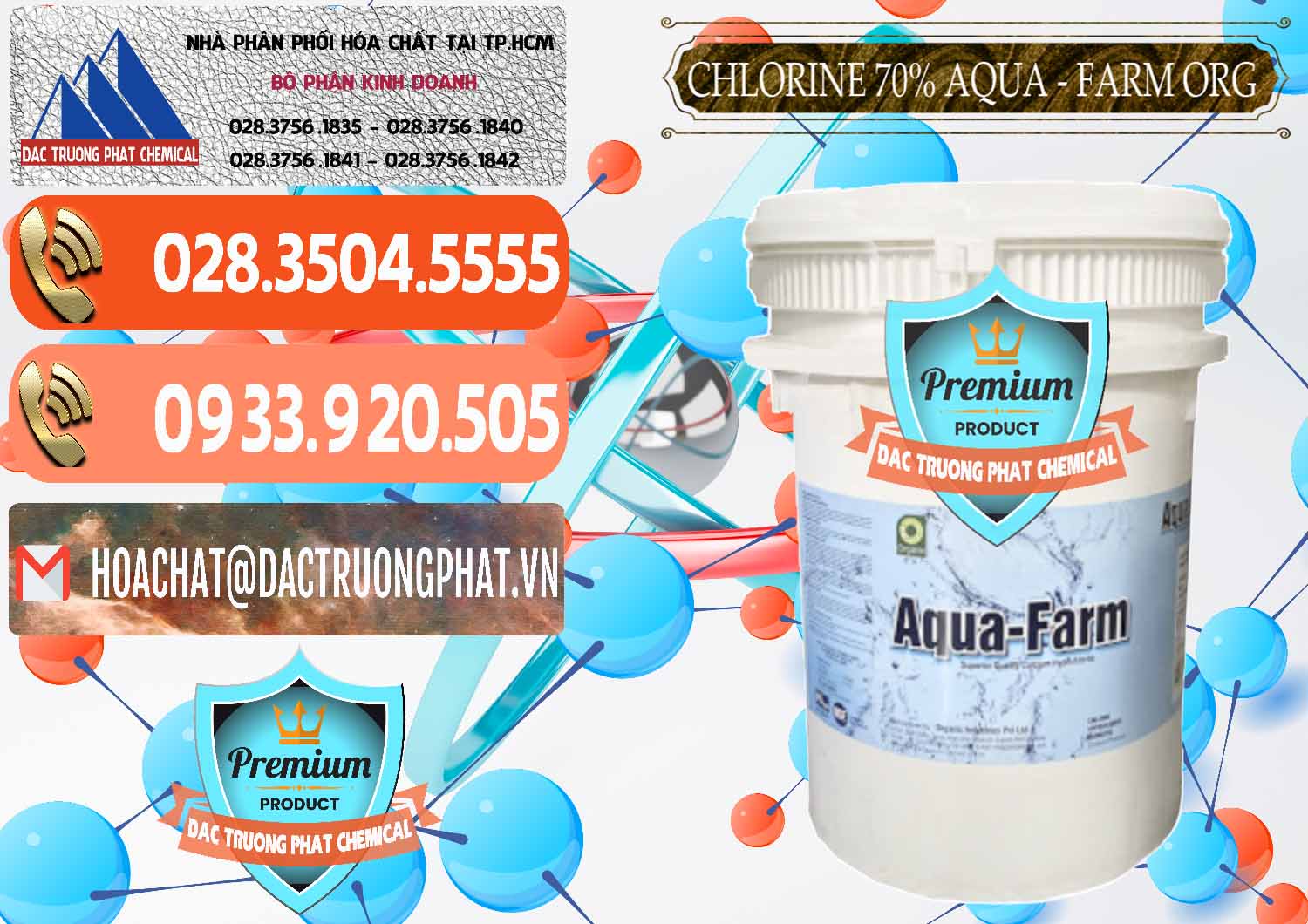 Đơn vị phân phối _ bán Chlorine – Clorin 70% Aqua - Farm ORG Organic Ấn Độ India - 0246 - Đơn vị chuyên cung ứng _ phân phối hóa chất tại TP.HCM - hoachatmientay.com