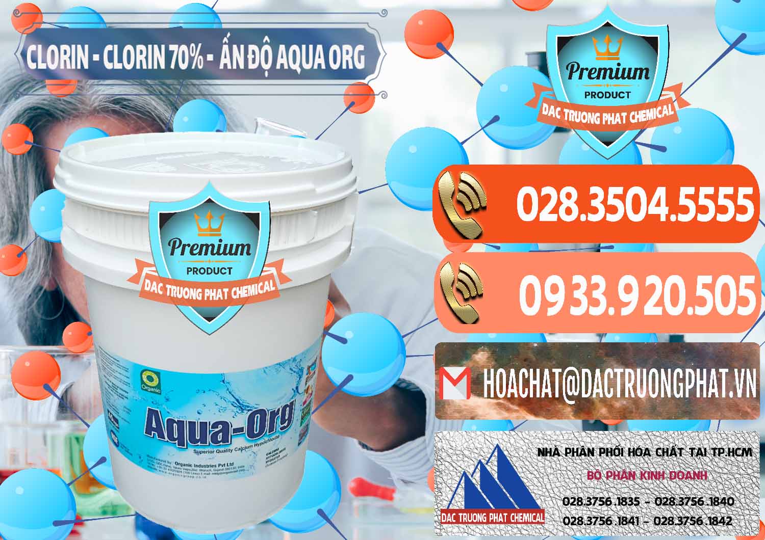 Nơi chuyên cung cấp & bán Chlorine – Clorin Ấn Độ Aqua ORG Organic India - 0051 - Chuyên phân phối - kinh doanh hóa chất tại TP.HCM - hoachatmientay.com