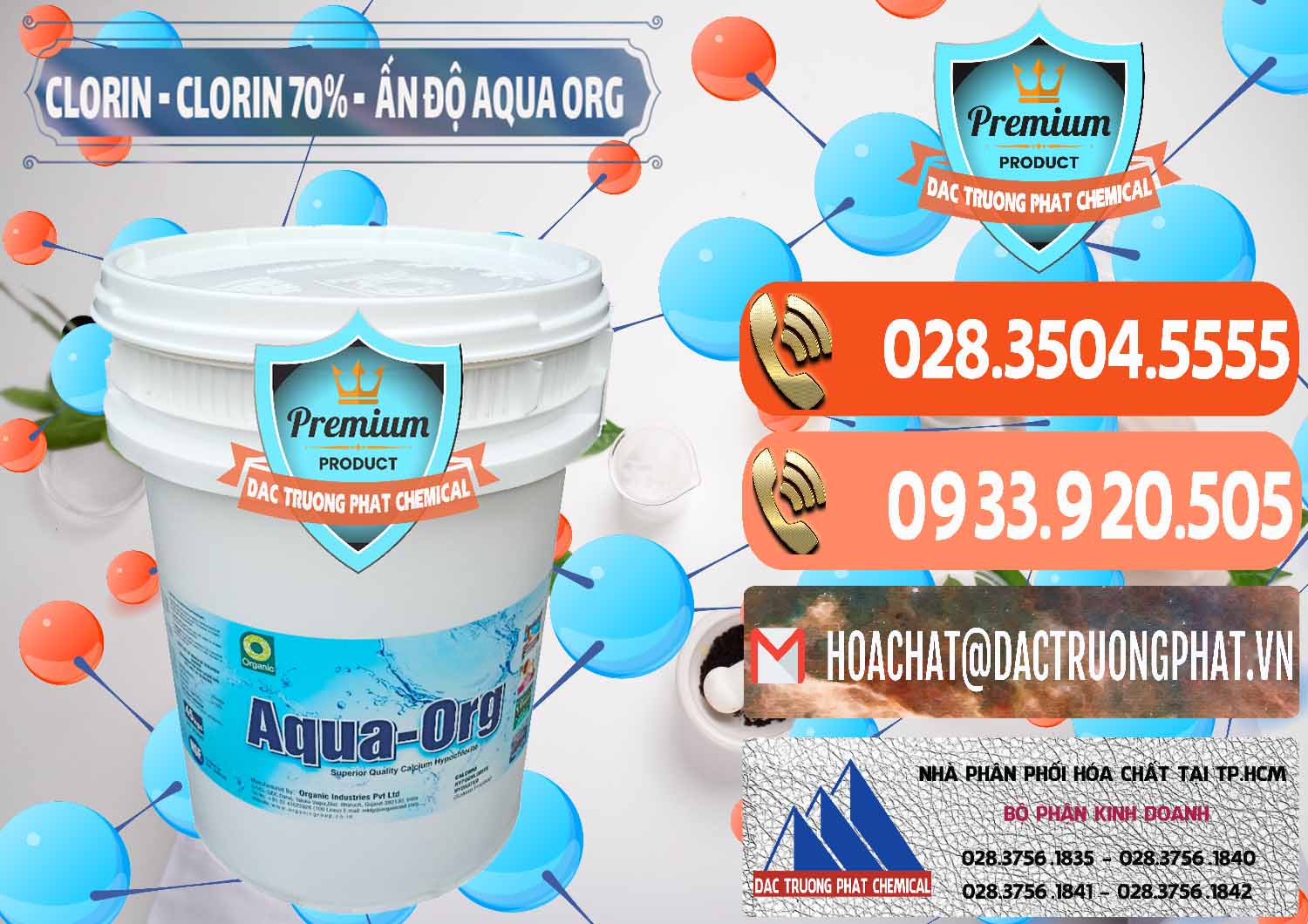 Đơn vị phân phối ( bán ) Chlorine – Clorin Ấn Độ Aqua ORG Organic India - 0051 - Kinh doanh & phân phối hóa chất tại TP.HCM - hoachatmientay.com
