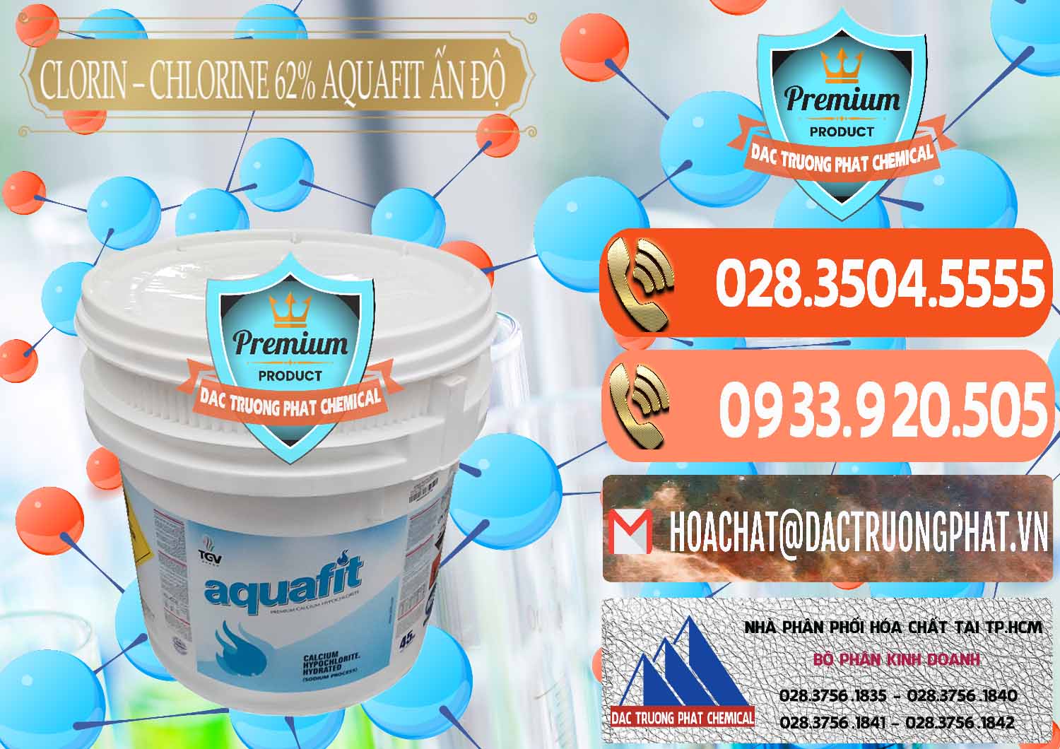 Đơn vị chuyên kinh doanh & bán Clorin - Chlorine 62% Aquafit Thùng Lùn Ấn Độ India - 0057 - Nhà nhập khẩu và cung cấp hóa chất tại TP.HCM - hoachatmientay.com