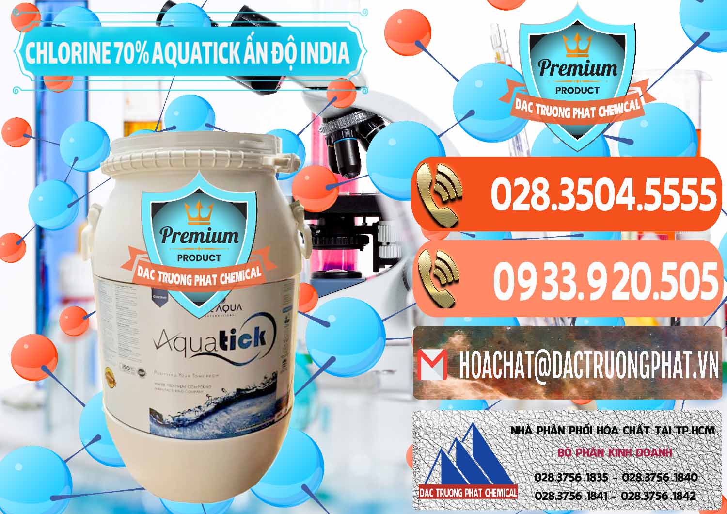 Nơi phân phối và bán Chlorine – Clorin 70% Aquatick Jal Aqua Ấn Độ India - 0215 - Nơi cung ứng và phân phối hóa chất tại TP.HCM - hoachatmientay.com
