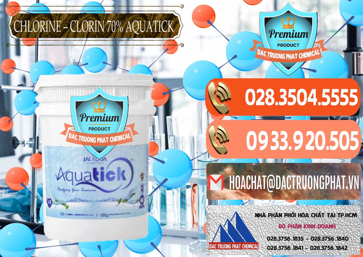 Cty chuyên bán - cung cấp Chlorine – Clorin 70% Aquatick Thùng Cao Jal Aqua Ấn Độ India - 0237 - Đơn vị chuyên bán & phân phối hóa chất tại TP.HCM - hoachatmientay.com