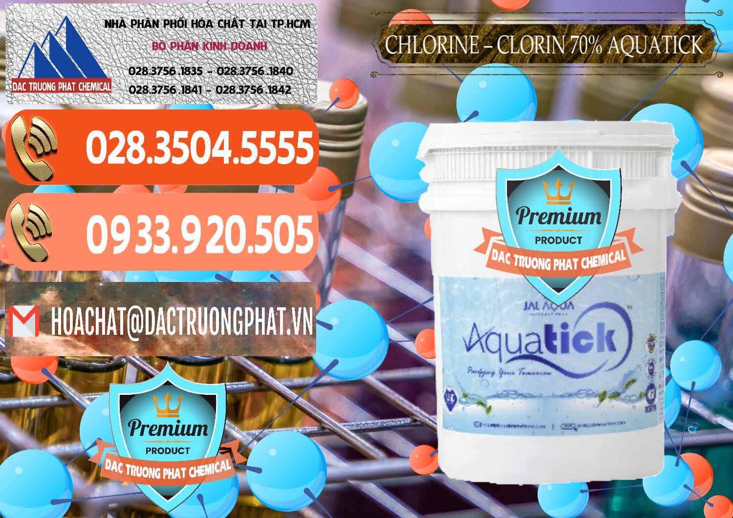 Cty chuyên nhập khẩu - bán Chlorine – Clorin 70% Aquatick Thùng Cao Jal Aqua Ấn Độ India - 0237 - Nơi cung cấp và phân phối hóa chất tại TP.HCM - hoachatmientay.com