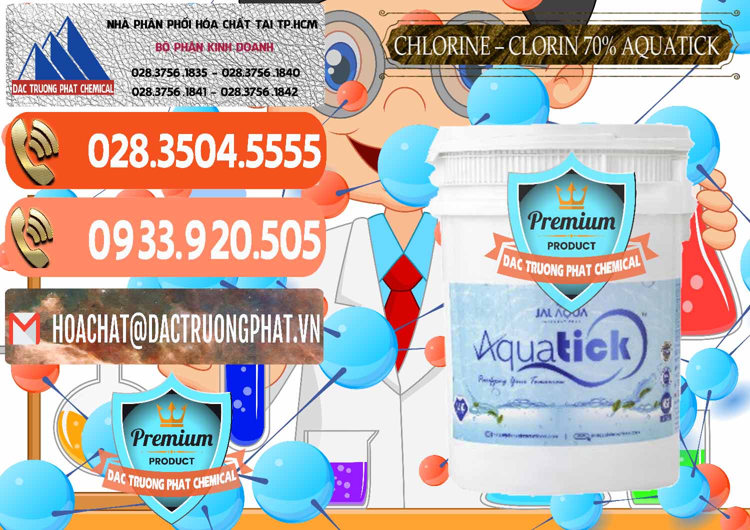 Nơi bán và phân phối Chlorine – Clorin 70% Aquatick Thùng Cao Jal Aqua Ấn Độ India - 0237 - Cty chuyên bán & phân phối hóa chất tại TP.HCM - hoachatmientay.com
