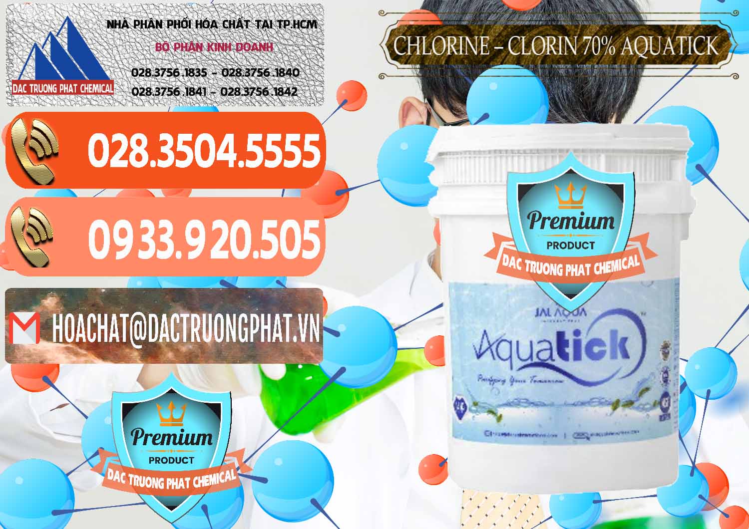 Cty chuyên bán ( cung cấp ) Chlorine – Clorin 70% Aquatick Thùng Cao Jal Aqua Ấn Độ India - 0237 - Đơn vị phân phối - cung cấp hóa chất tại TP.HCM - hoachatmientay.com